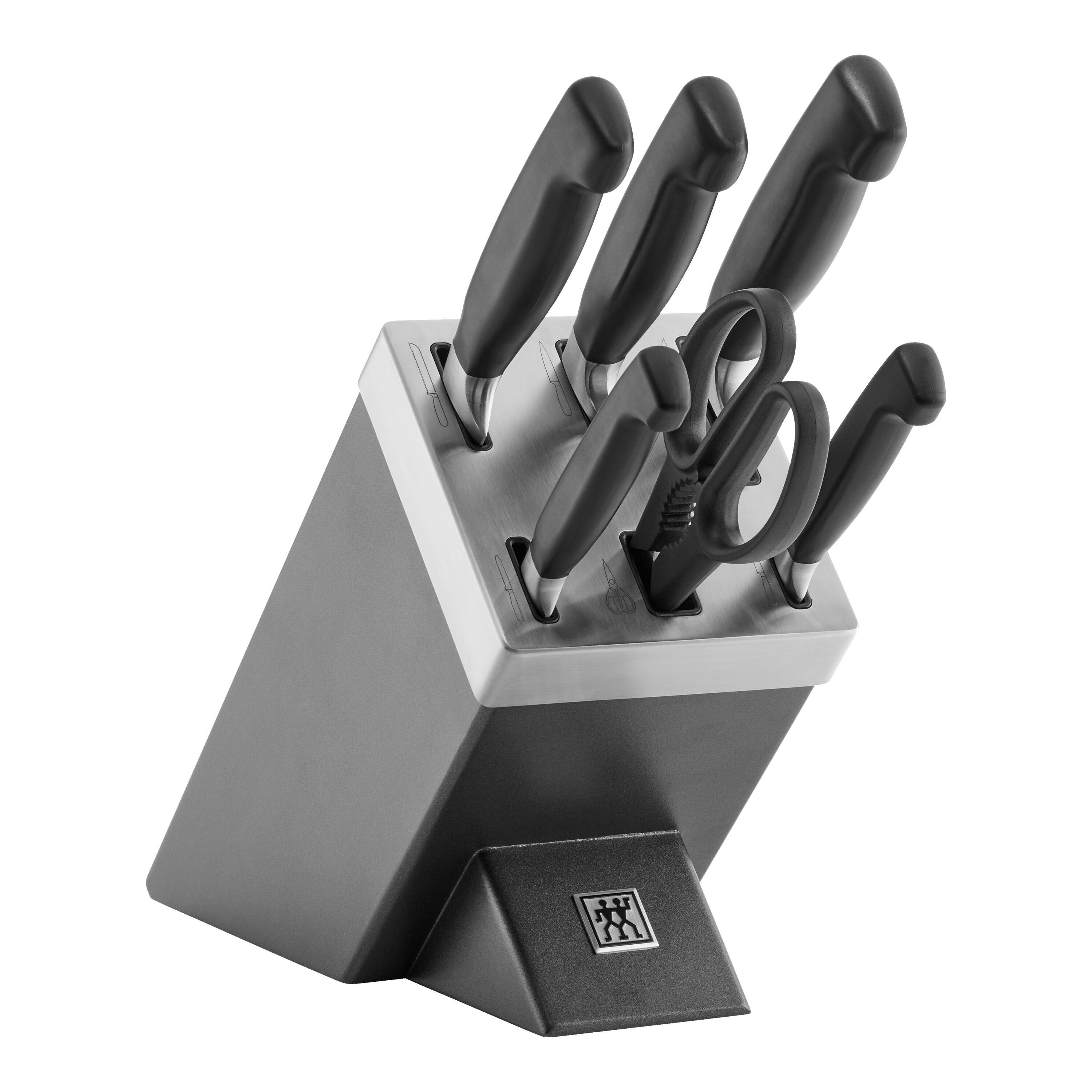7-pcs, Knife block set, anthracite