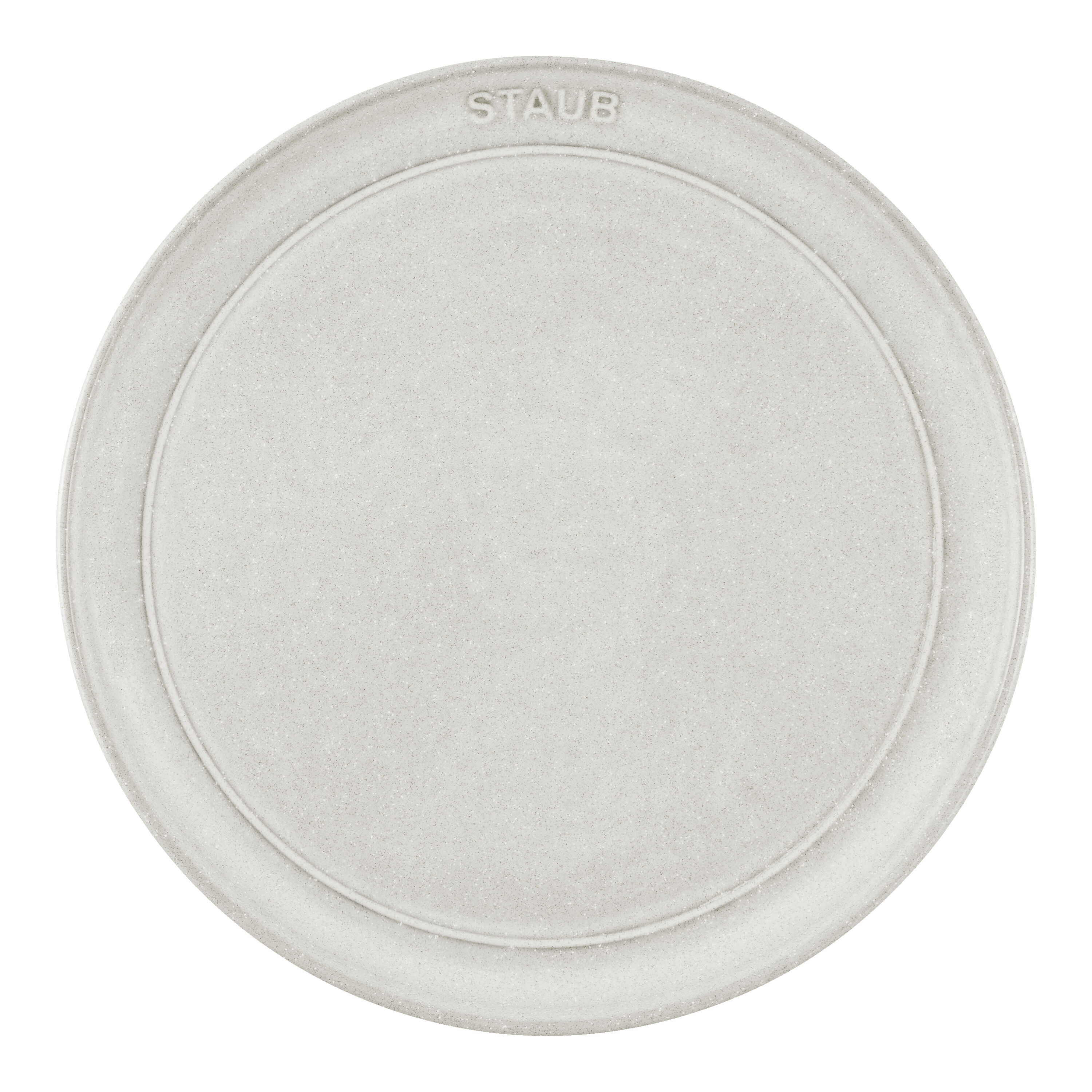 22 cm ceramic Plate flat white truffle