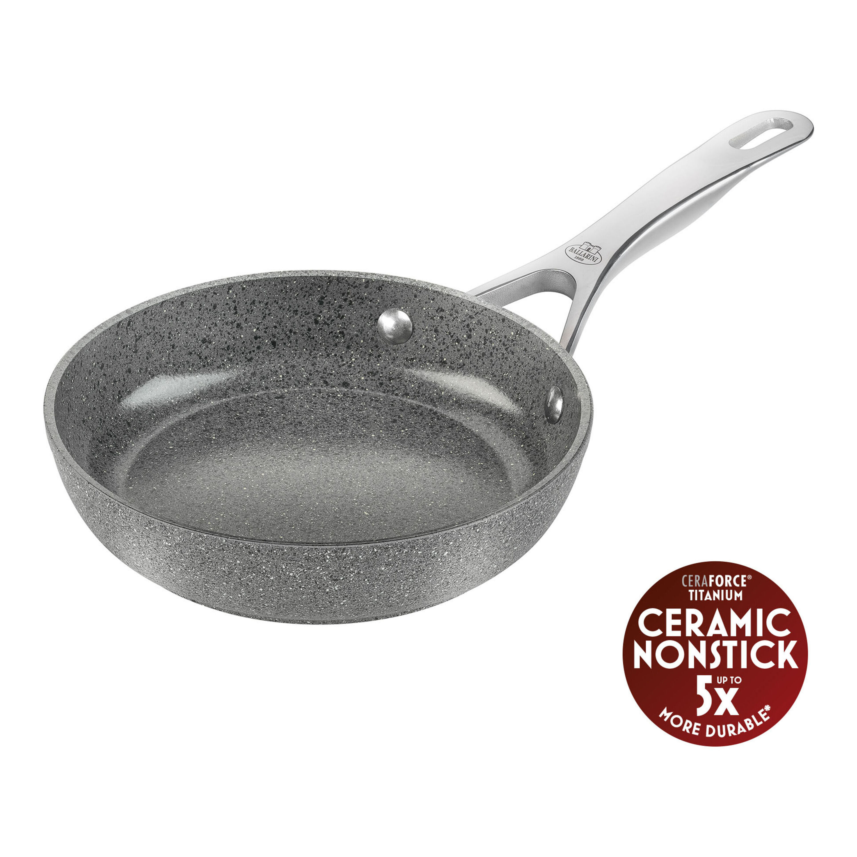 Frying pan, 20 cm, Aluminium, Titanium-reinforced ceramic non-stick coating