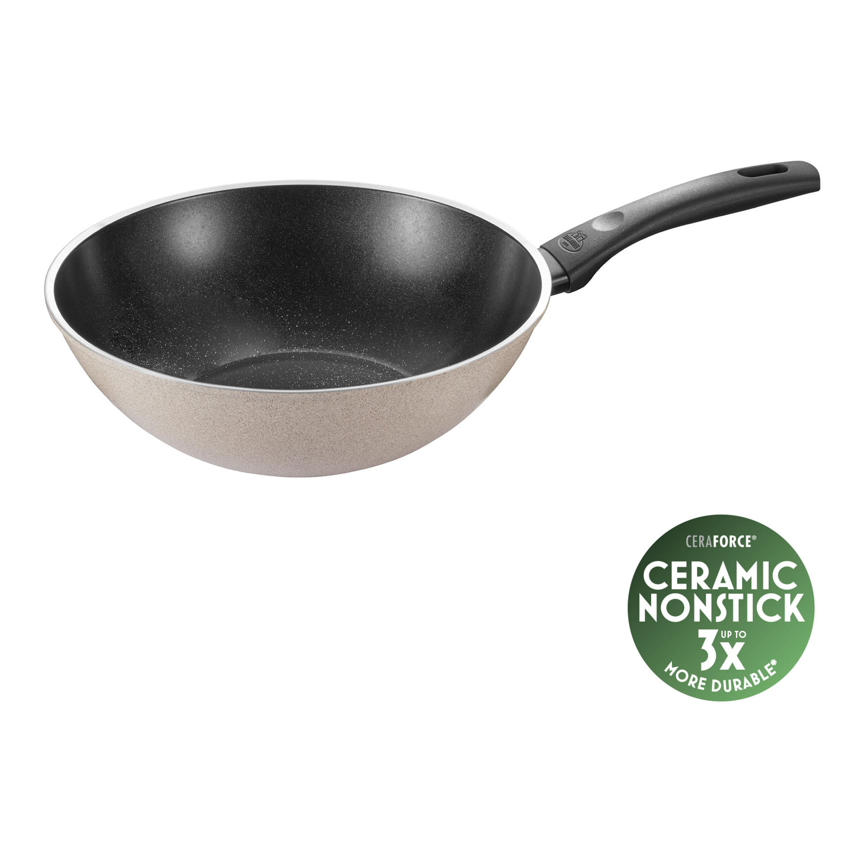 Wok, 28 cm, Aluminium, Ceramic non-stick coating