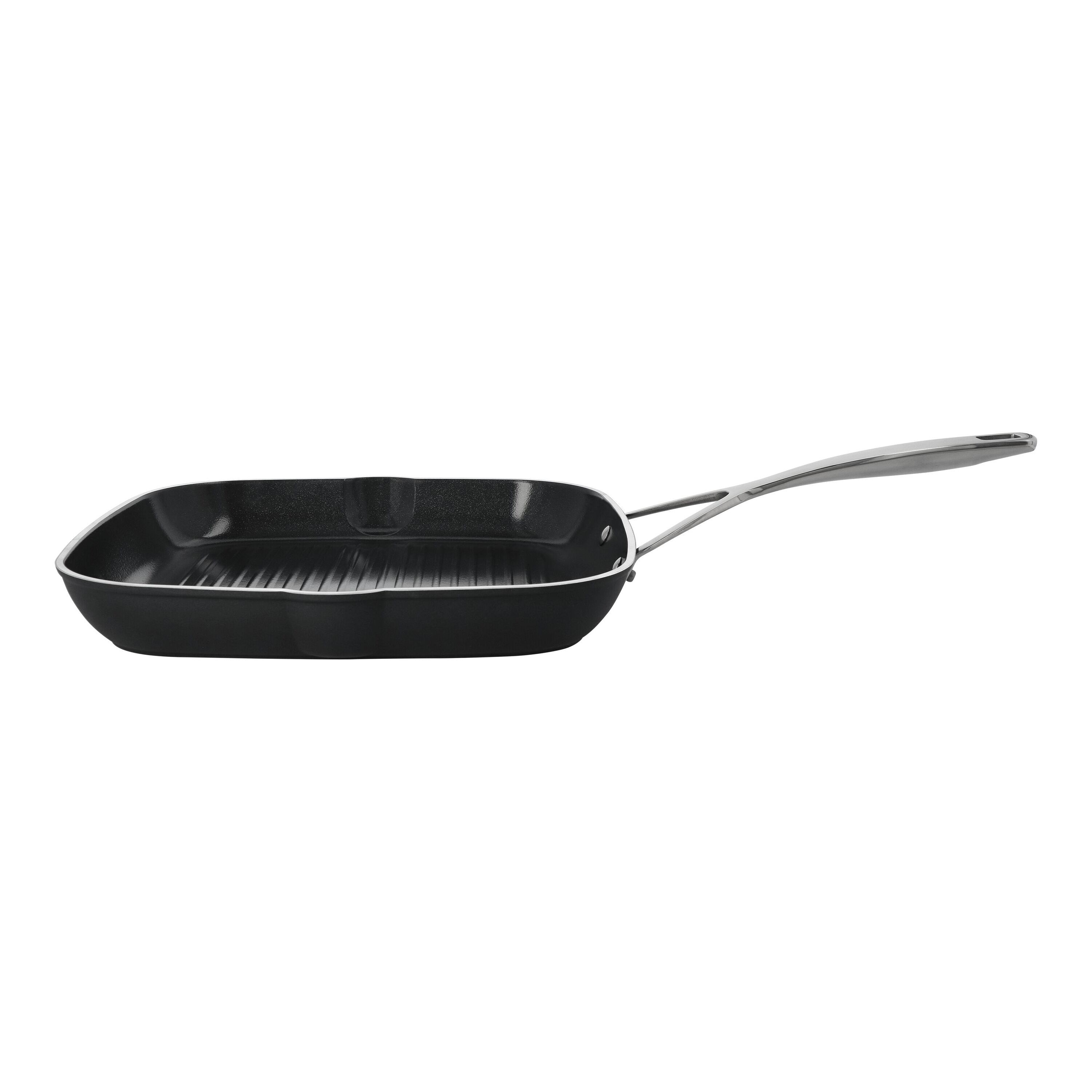 28 cm square Aluminium Grill pan black