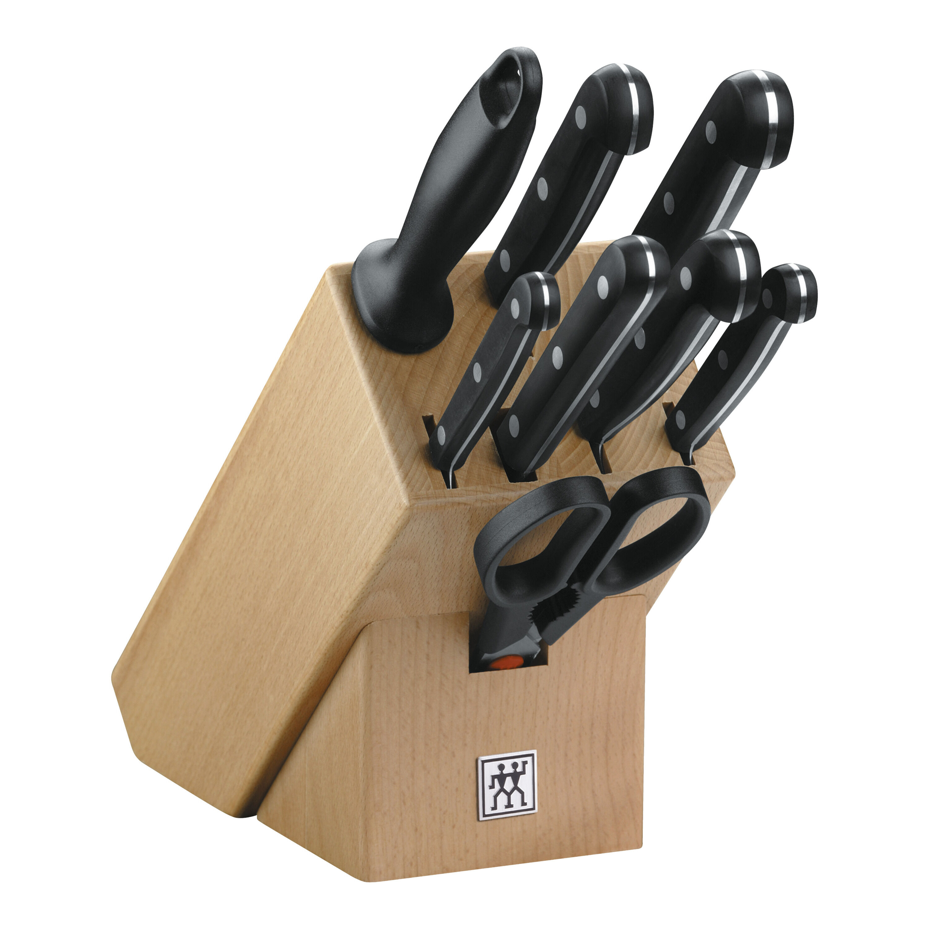 9-pcs, Knife block set, natural