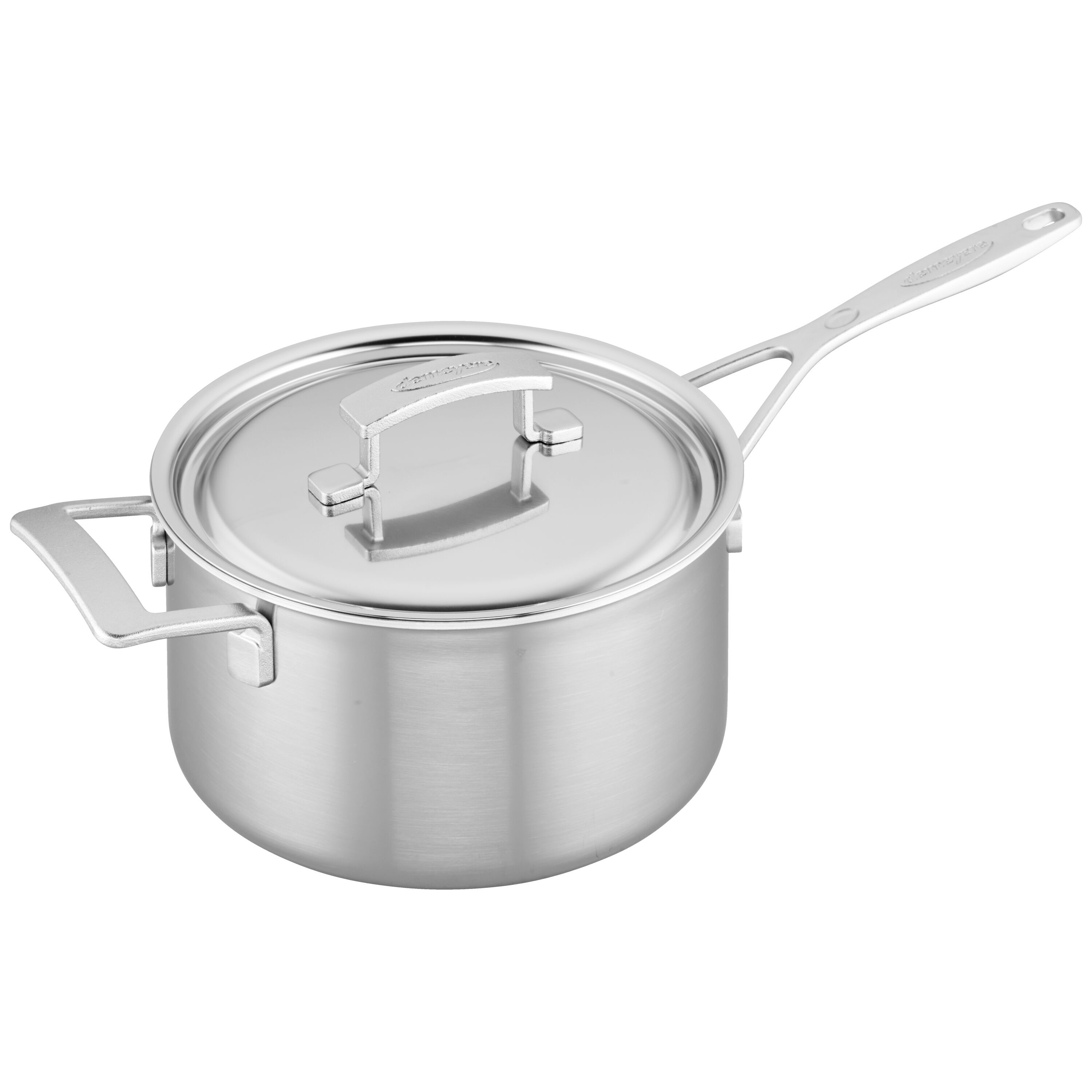 22 cm 18/10 Stainless Steel Saucepan with lid silver