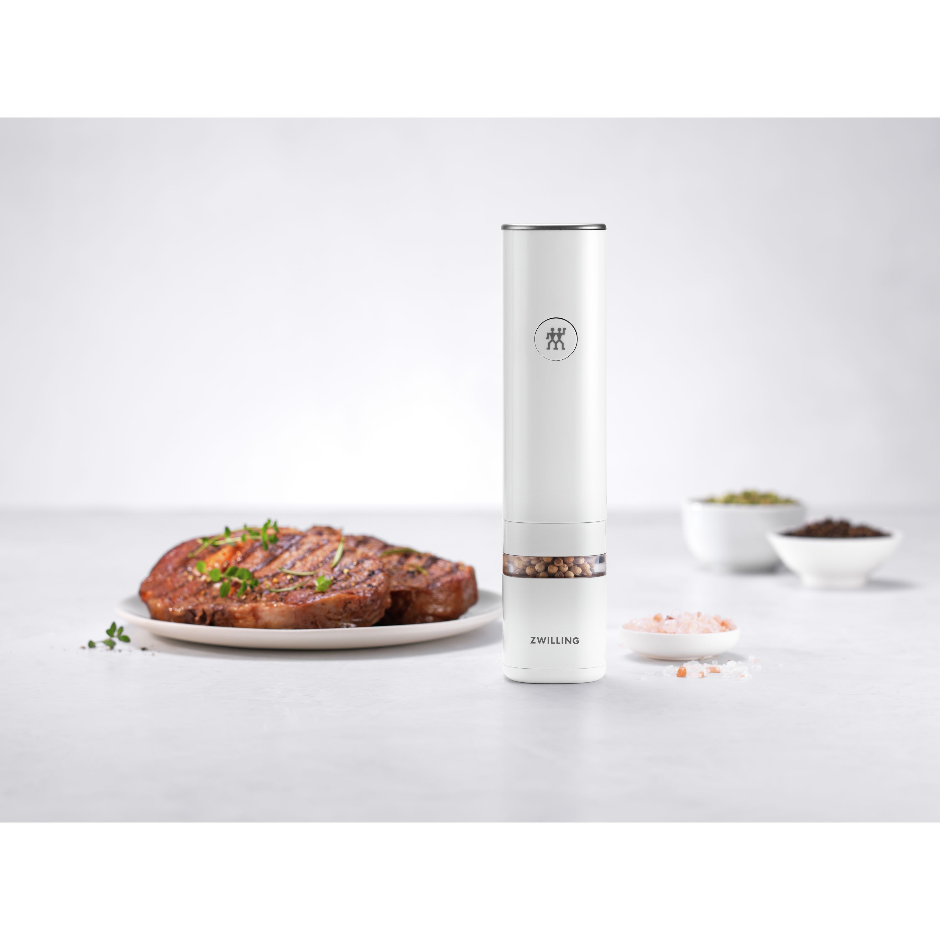 Electric spice mill, white