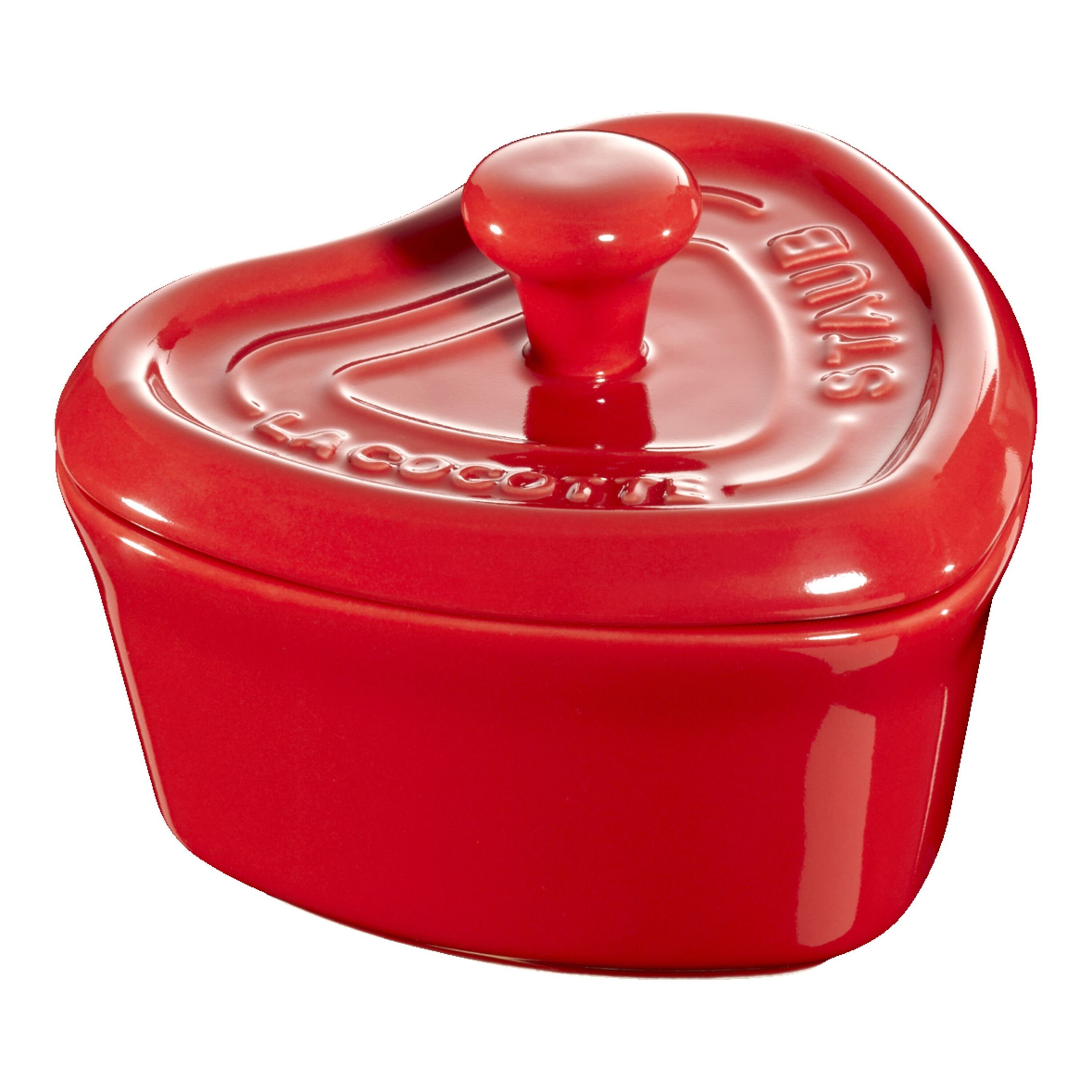10 cm heart ceramic Mini Cocotte cherry