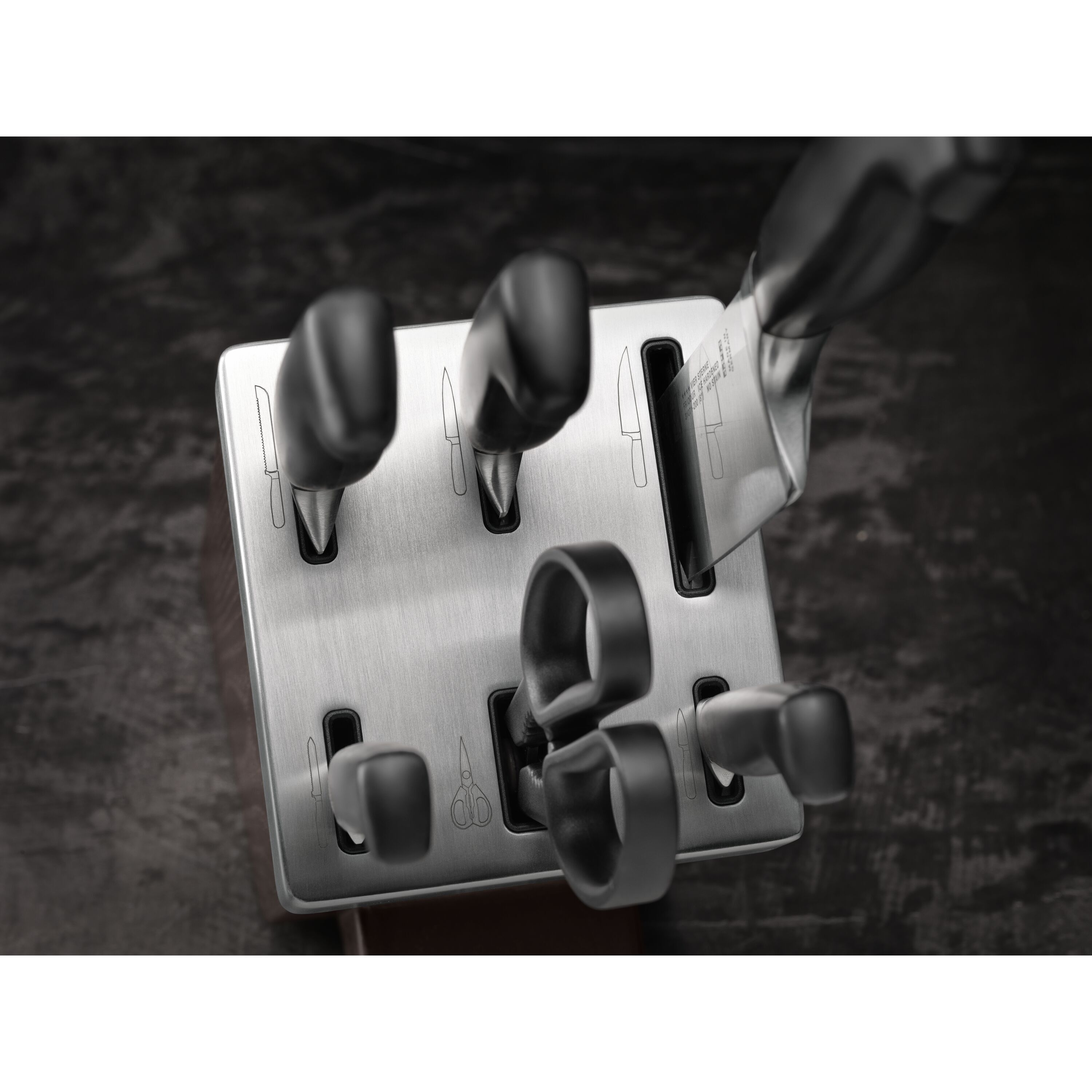 7-pcs, Knife block set, anthracite
