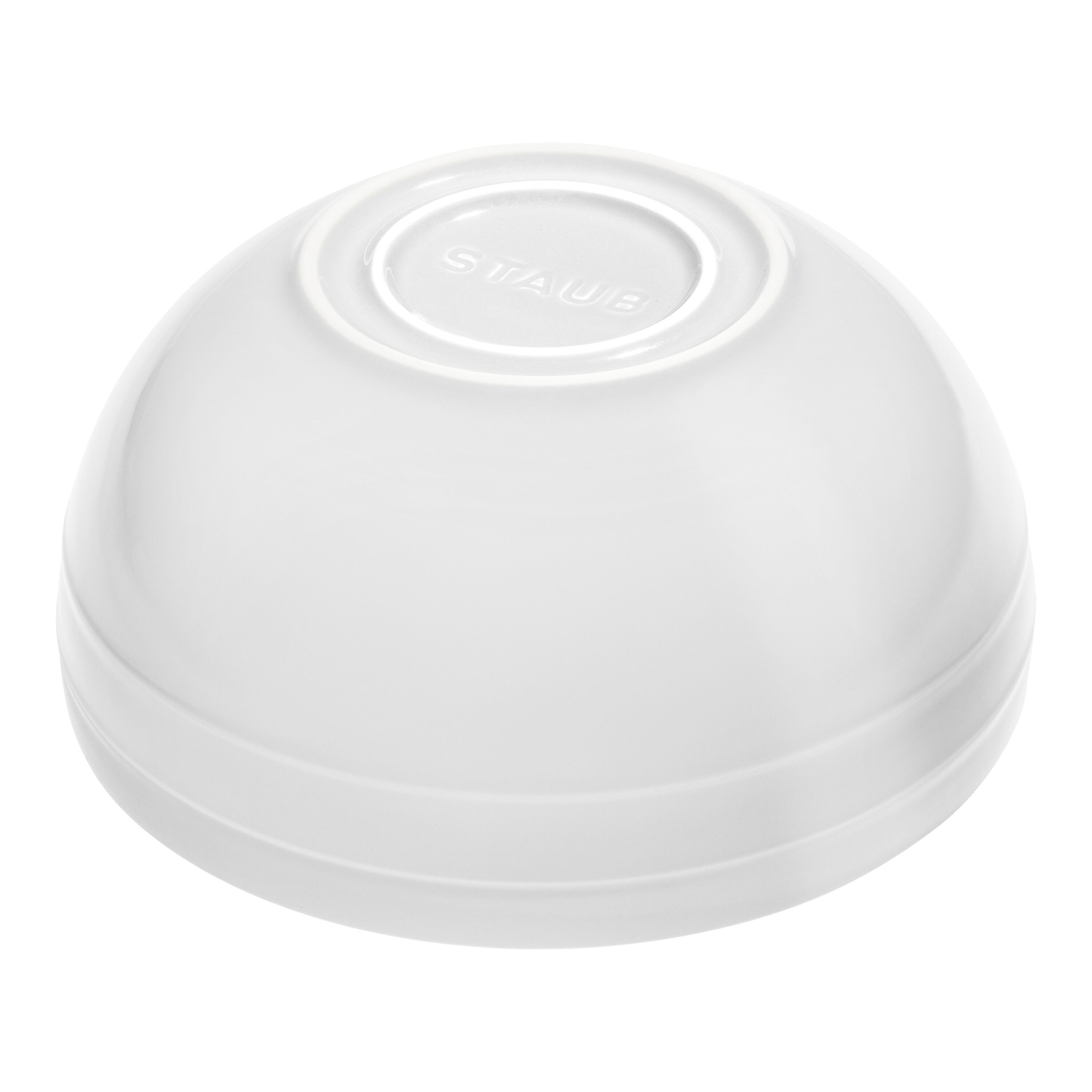 24 cm round ceramic Bowl white