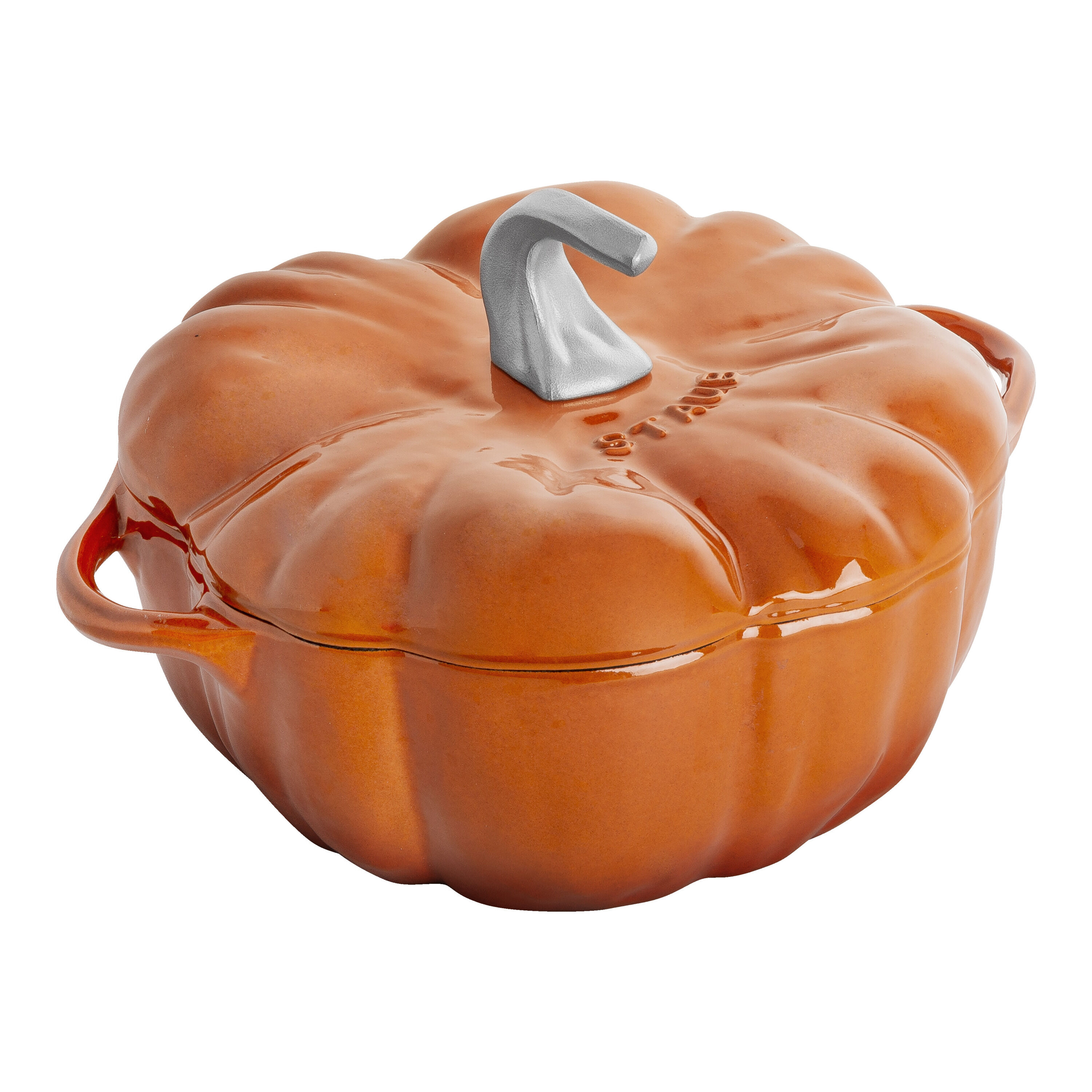 24 cm pumpkin Cast iron Cocotte cinnamon