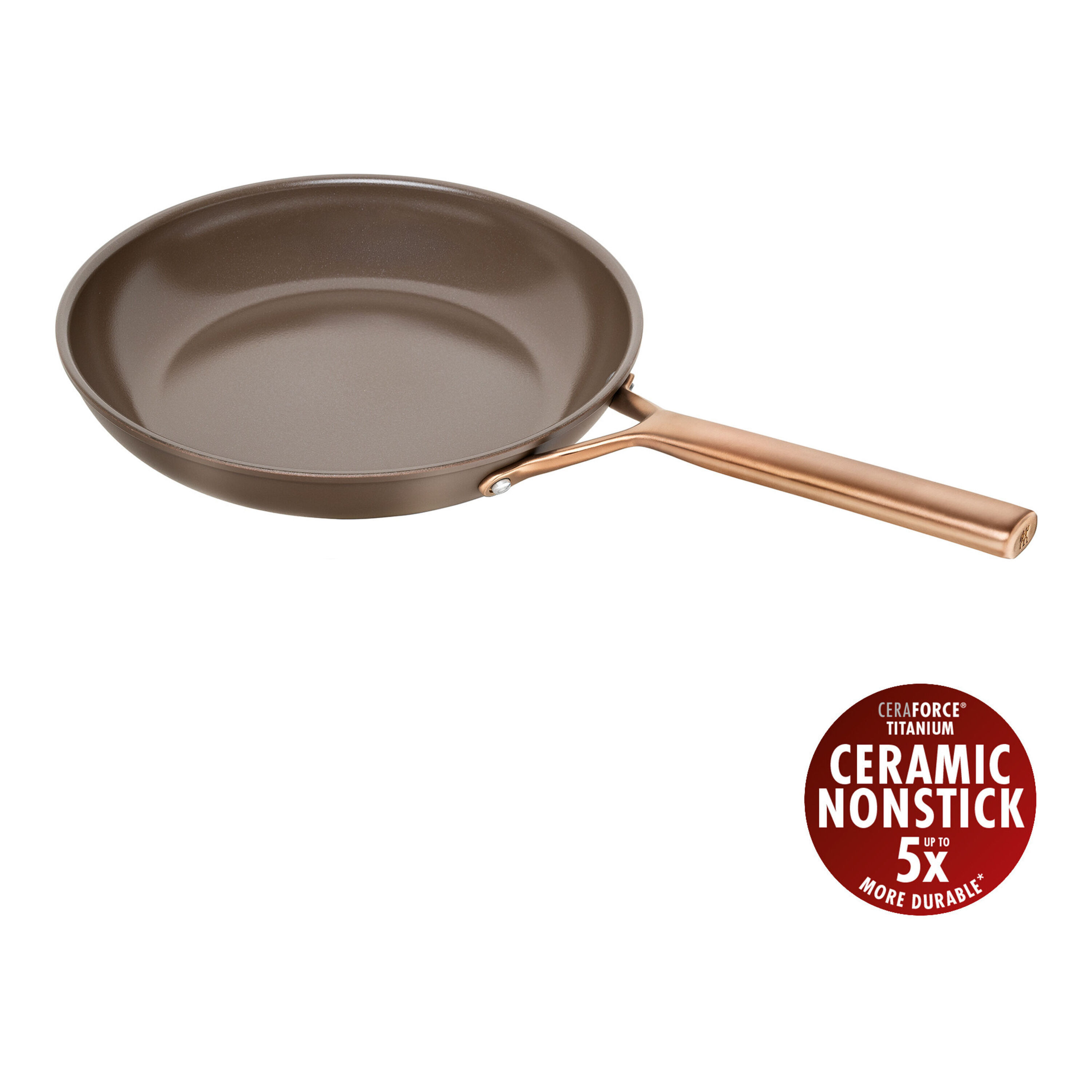 28 cm Aluminium Frying pan brown