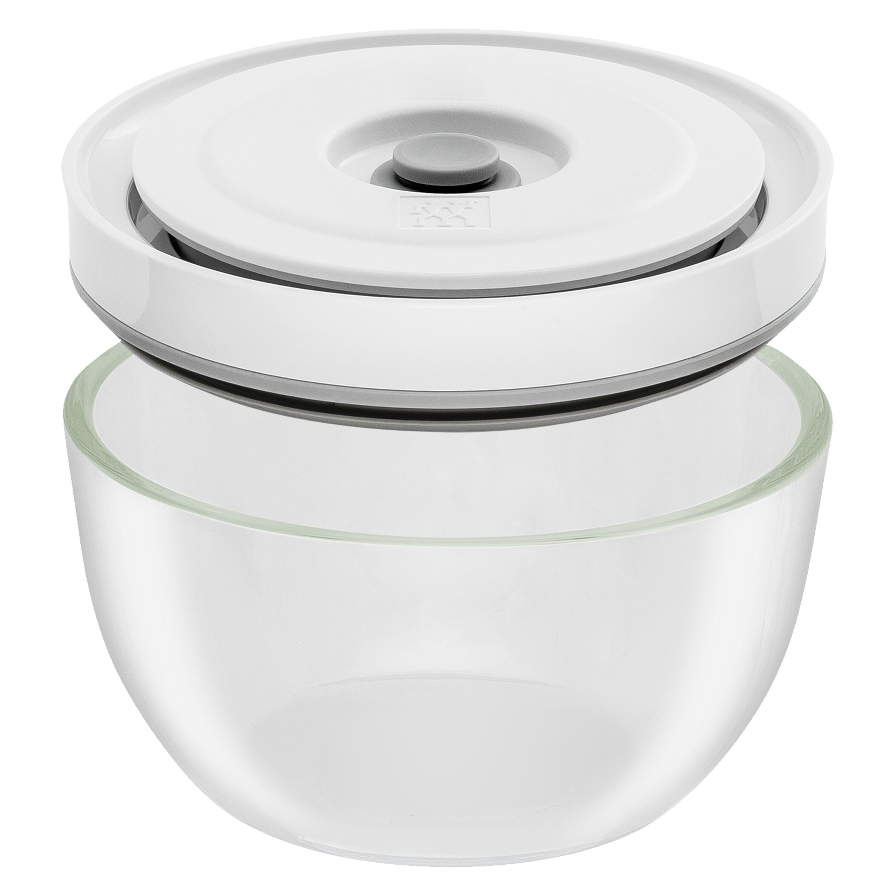 Vacuum bowl set S/M/L / 6-pcs, Glass, transparent-white
