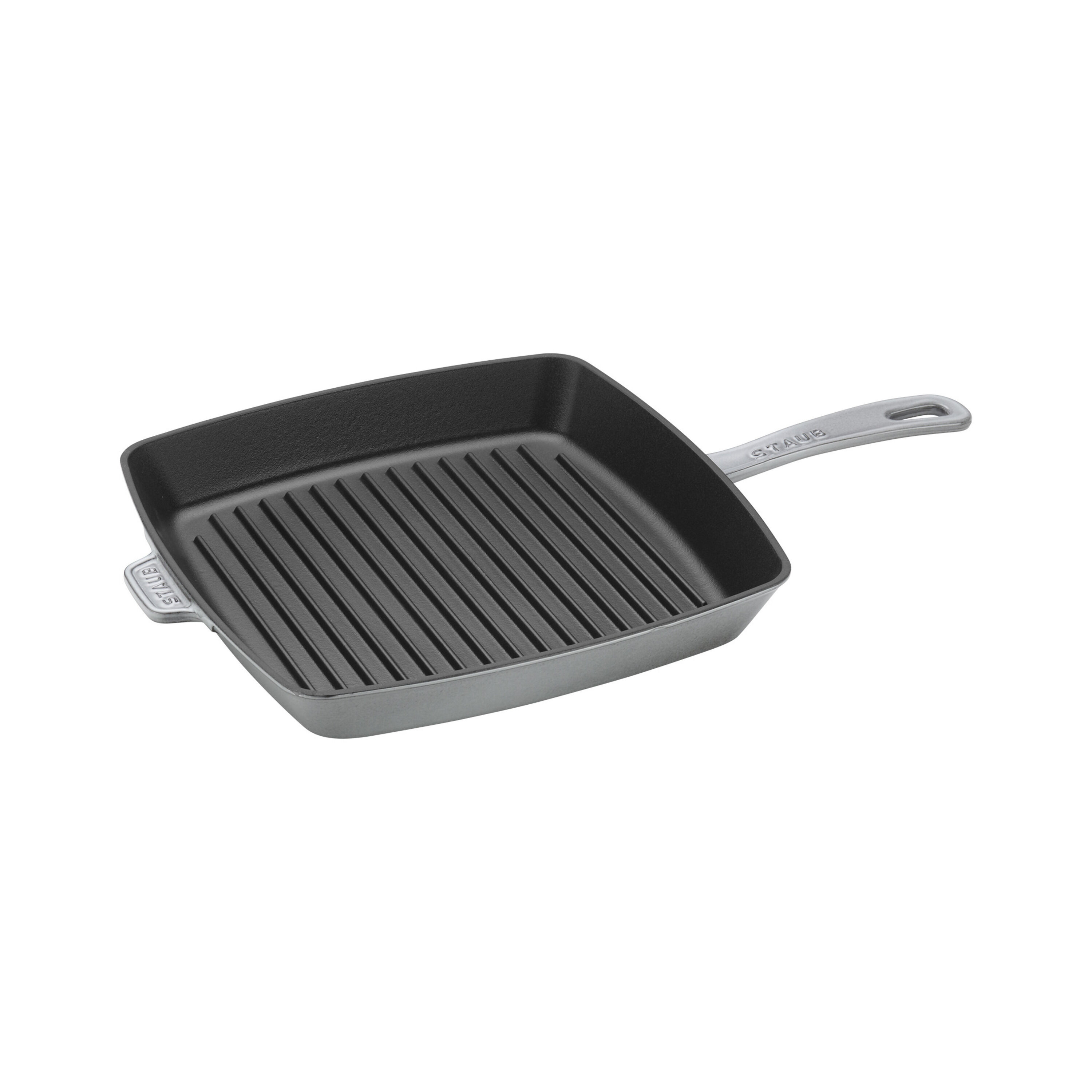 30 cm square Cast iron American grill graphite-grey