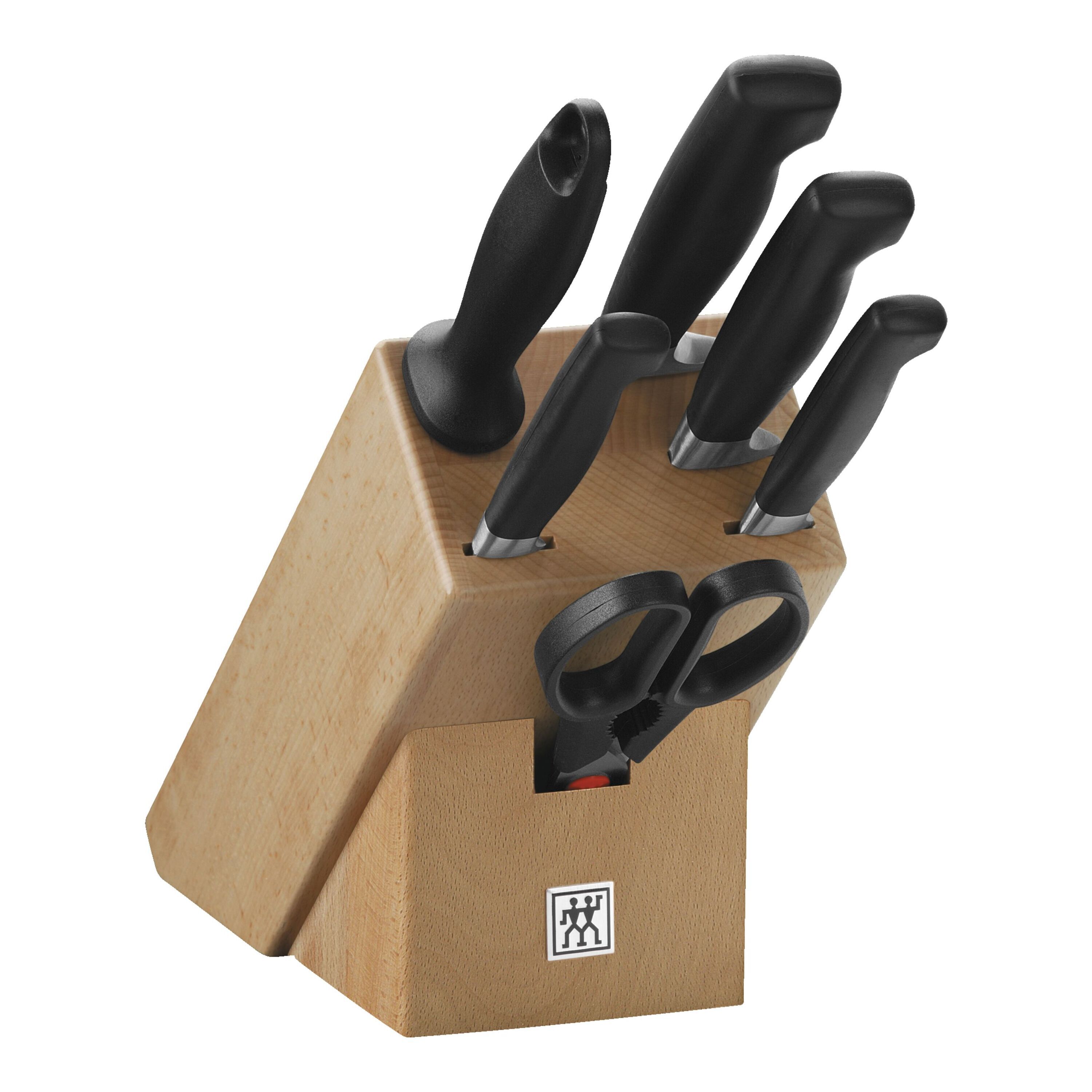7-pcs, Knife block set, natural