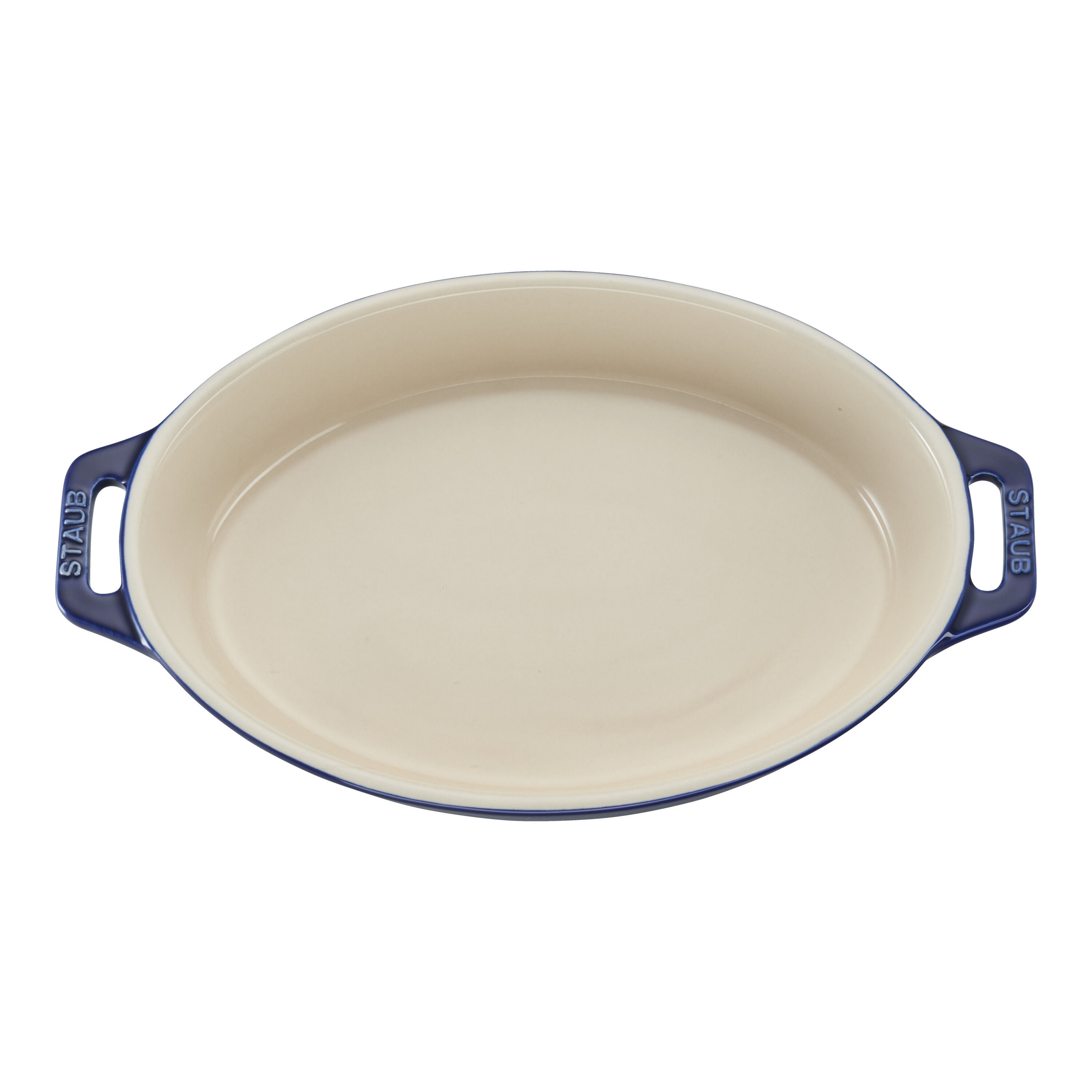 17 cm oval ceramic Oven dish dark-blue