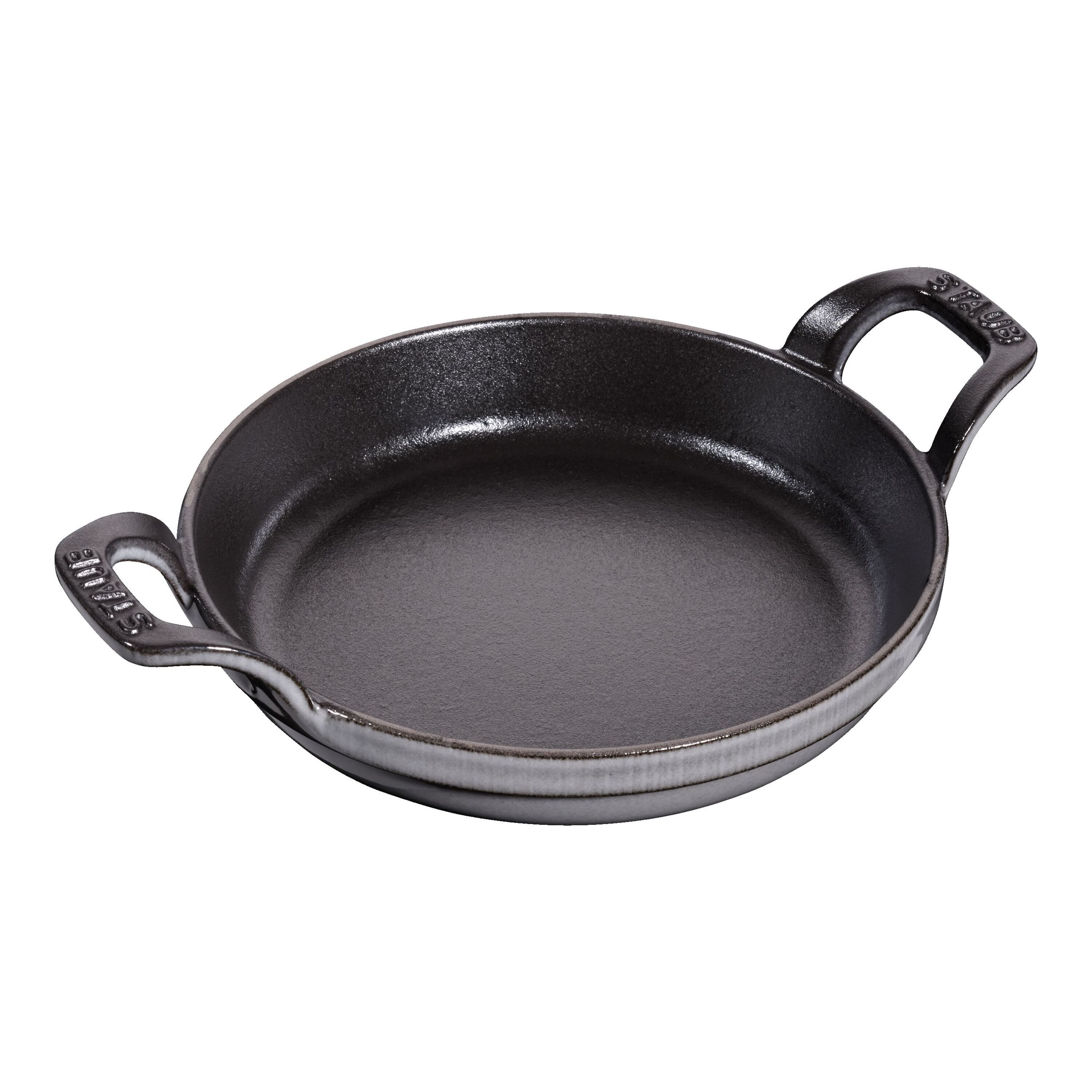 16 cm round Cast iron Oven dish graphite-grey