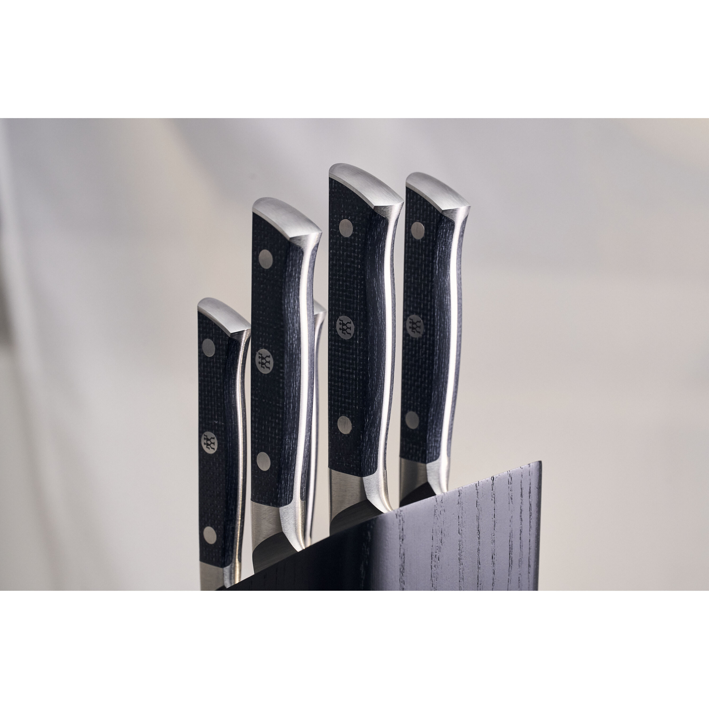 6-pcs, Knife block set, black