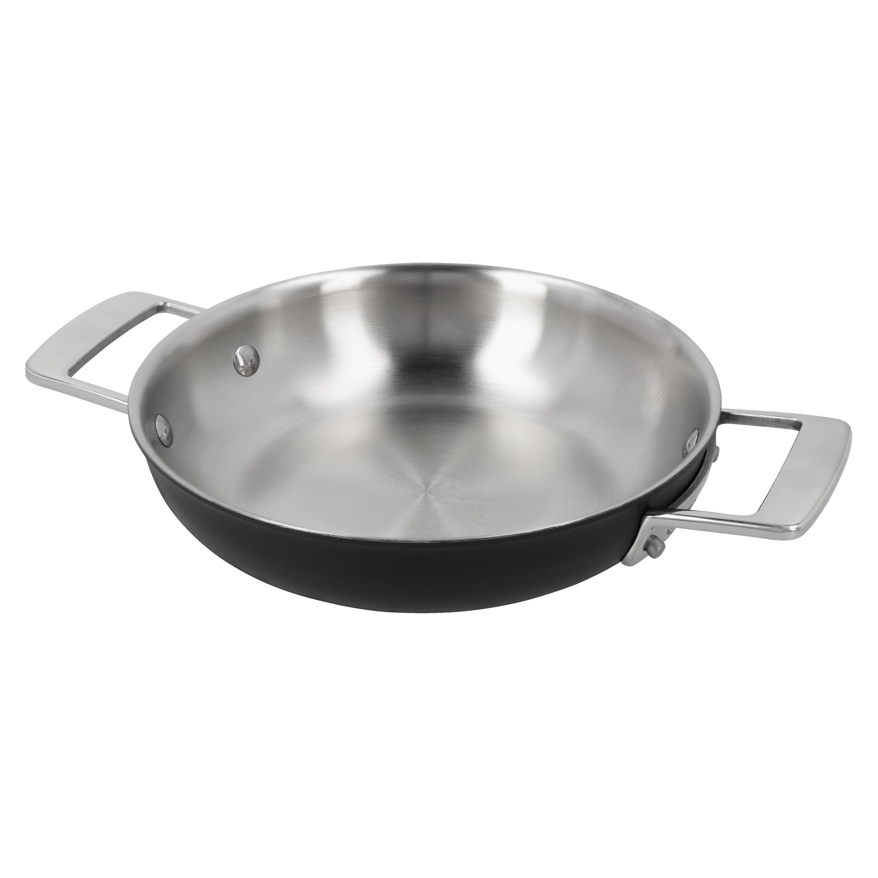 20 cm 18/10 Stainless Steel Frying pan silver-black