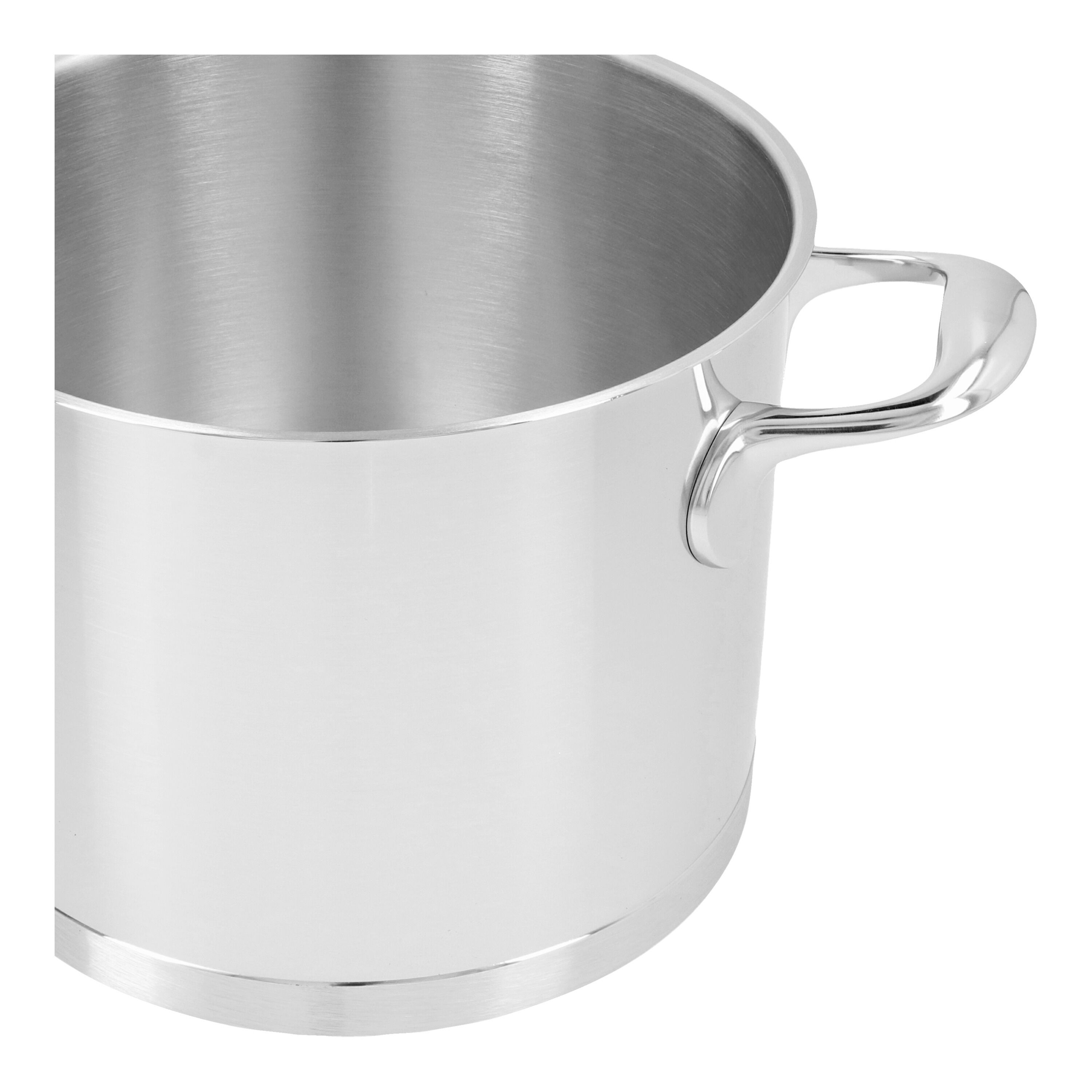 20 cm 18/10 Stainless Steel Stock pot with lid silver