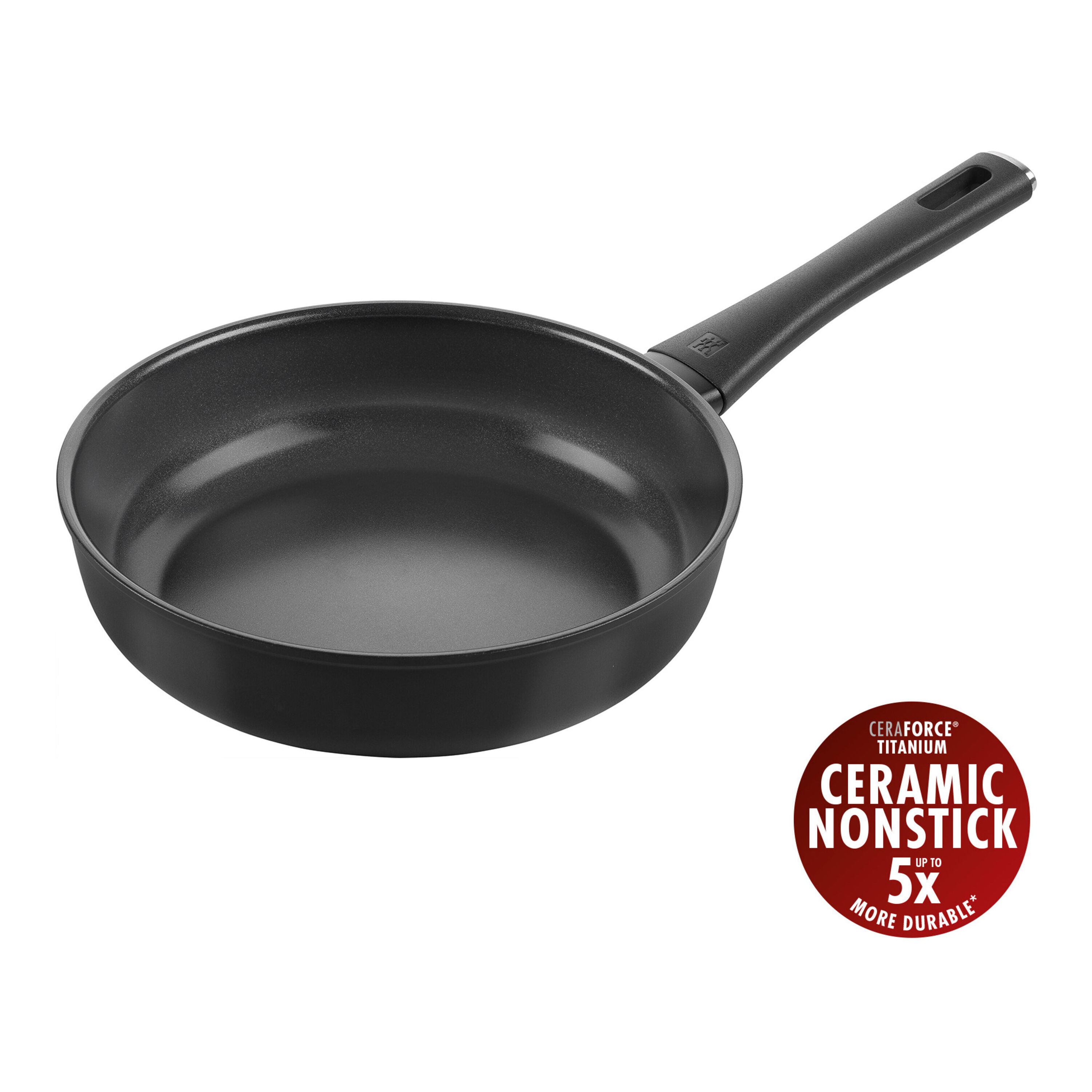 Saute pan, 24 cm, Aluminium, Titanium-reinforced ceramic non-stick coating