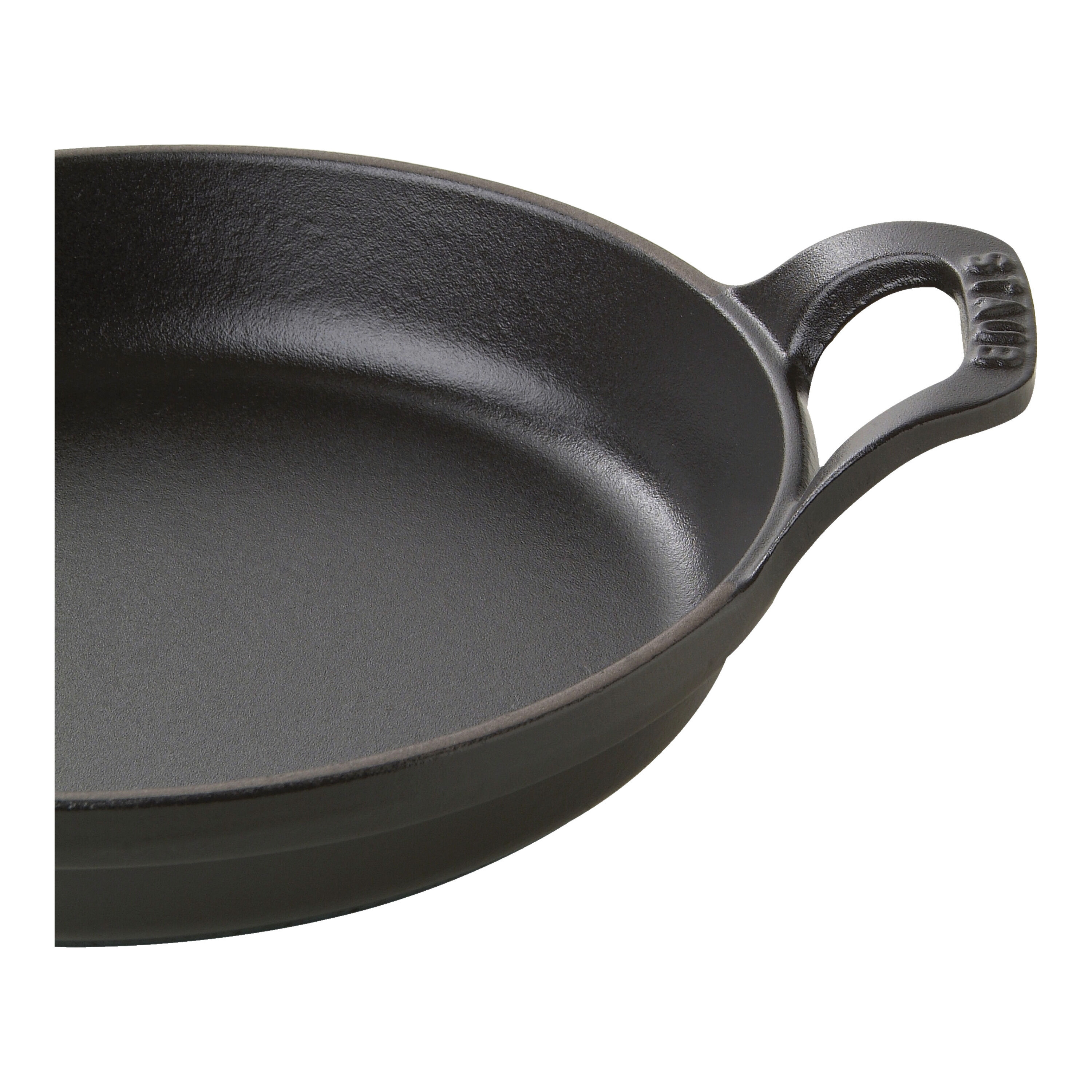 16 cm round Cast iron Oven dish black