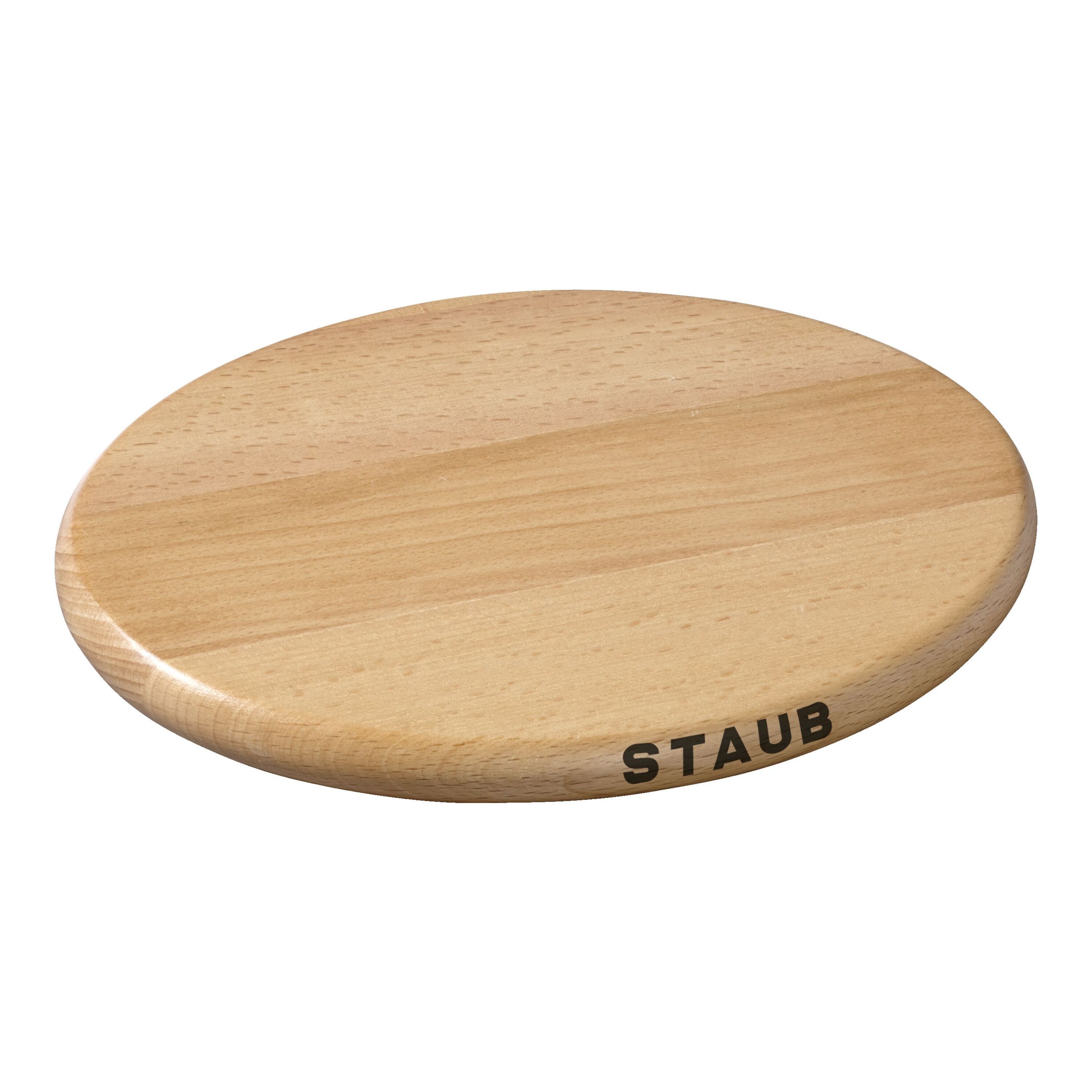 21 cm oval Beech Trivet magnetic brown