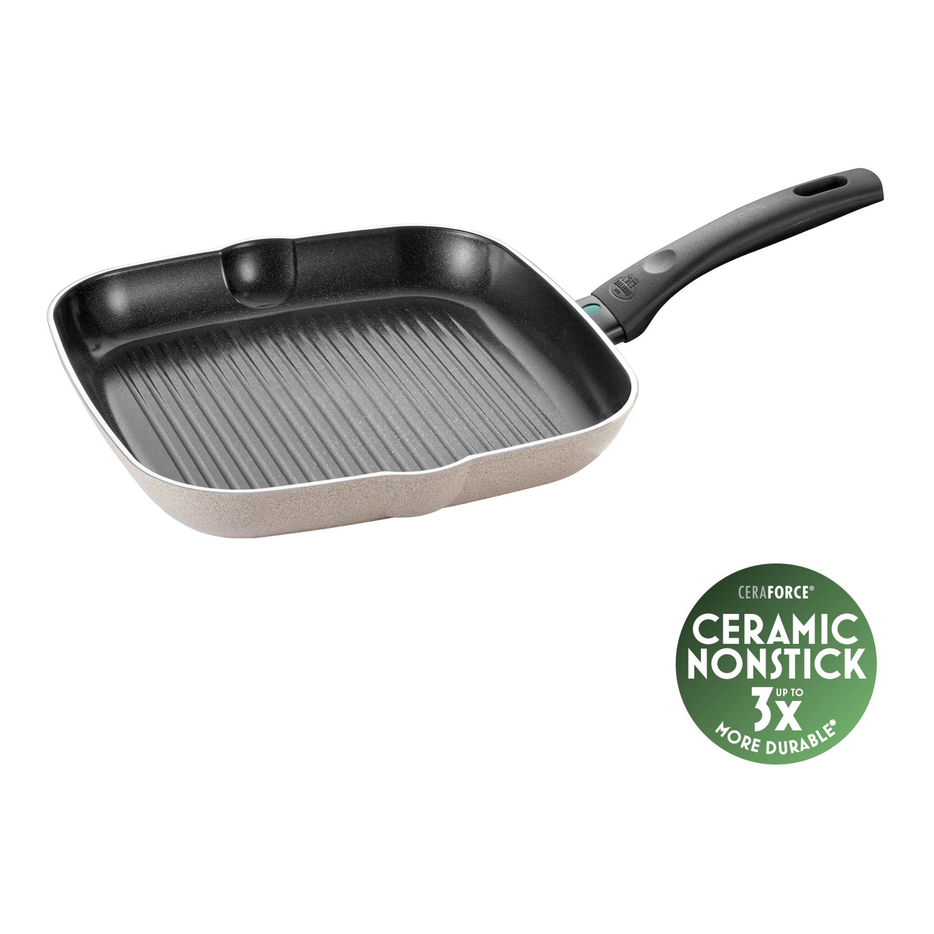 Grill pan, 28 cm, Aluminium, Ceramic non-stick coating