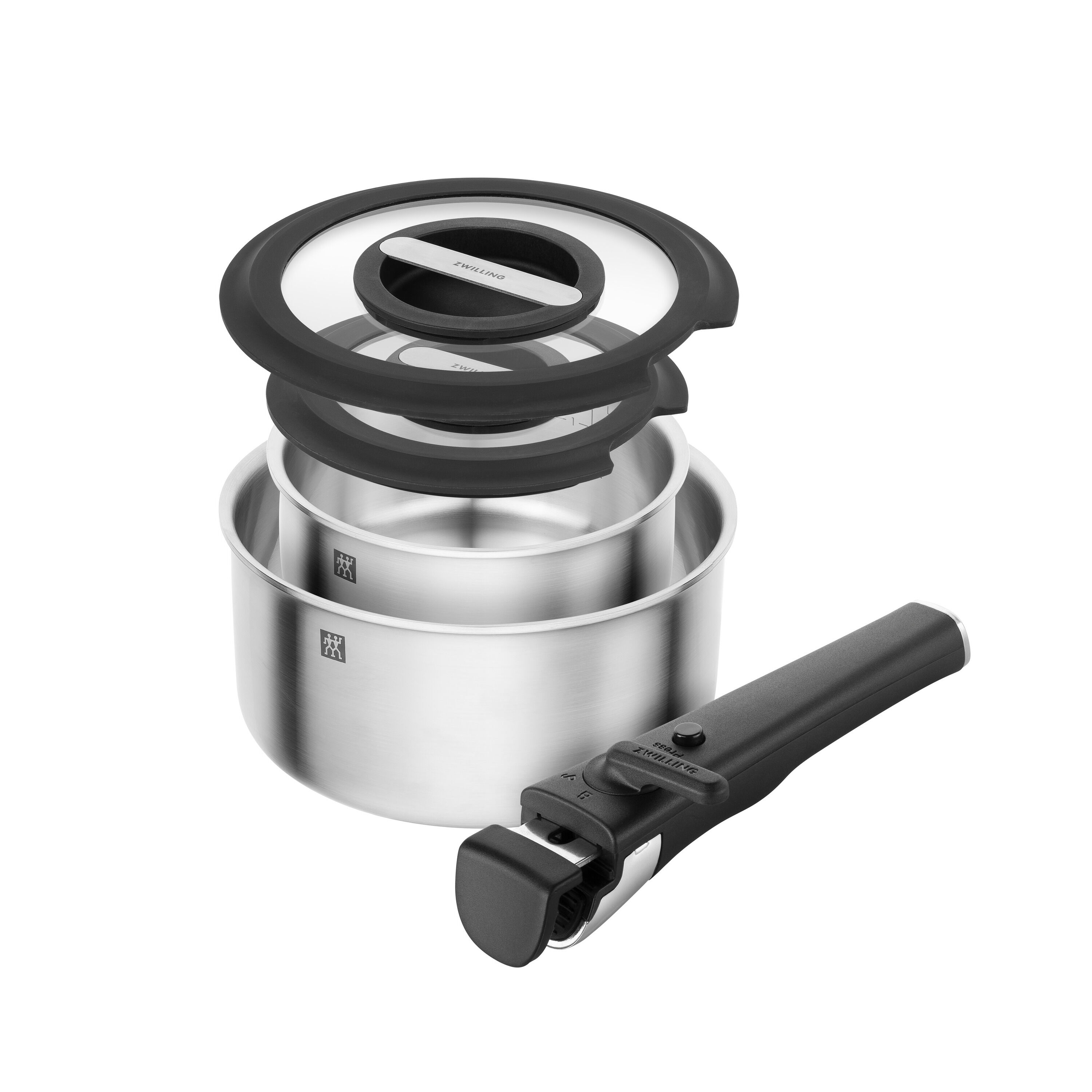 5-pcs 18/10 Stainless Steel Pot set silver