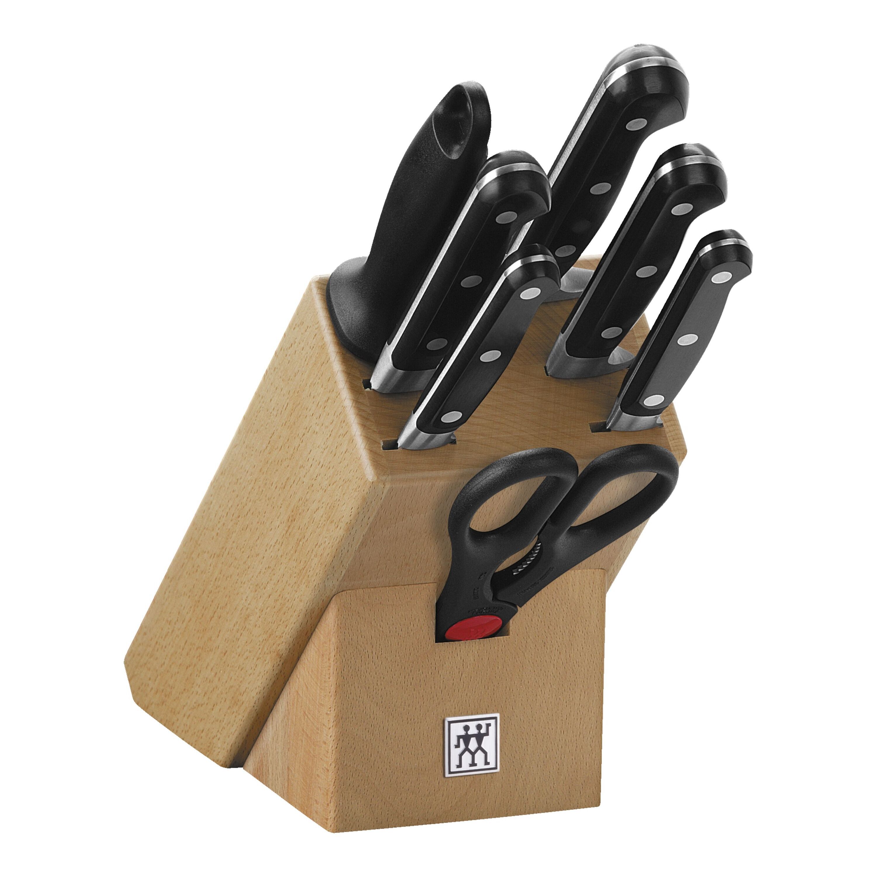 8-pcs, Knife block set, natural
