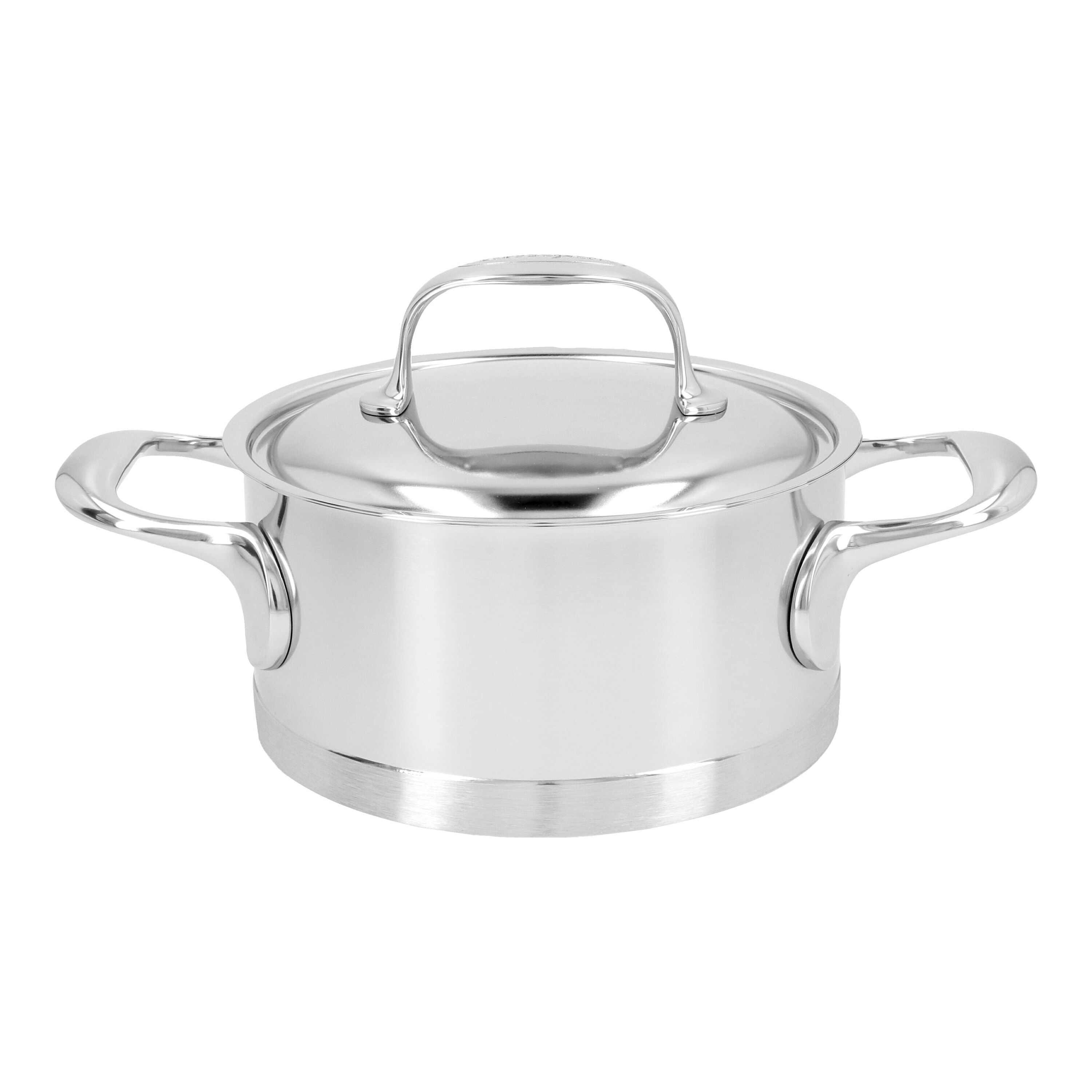 16 cm 18/10 Stainless Steel Stew pot with lid silver