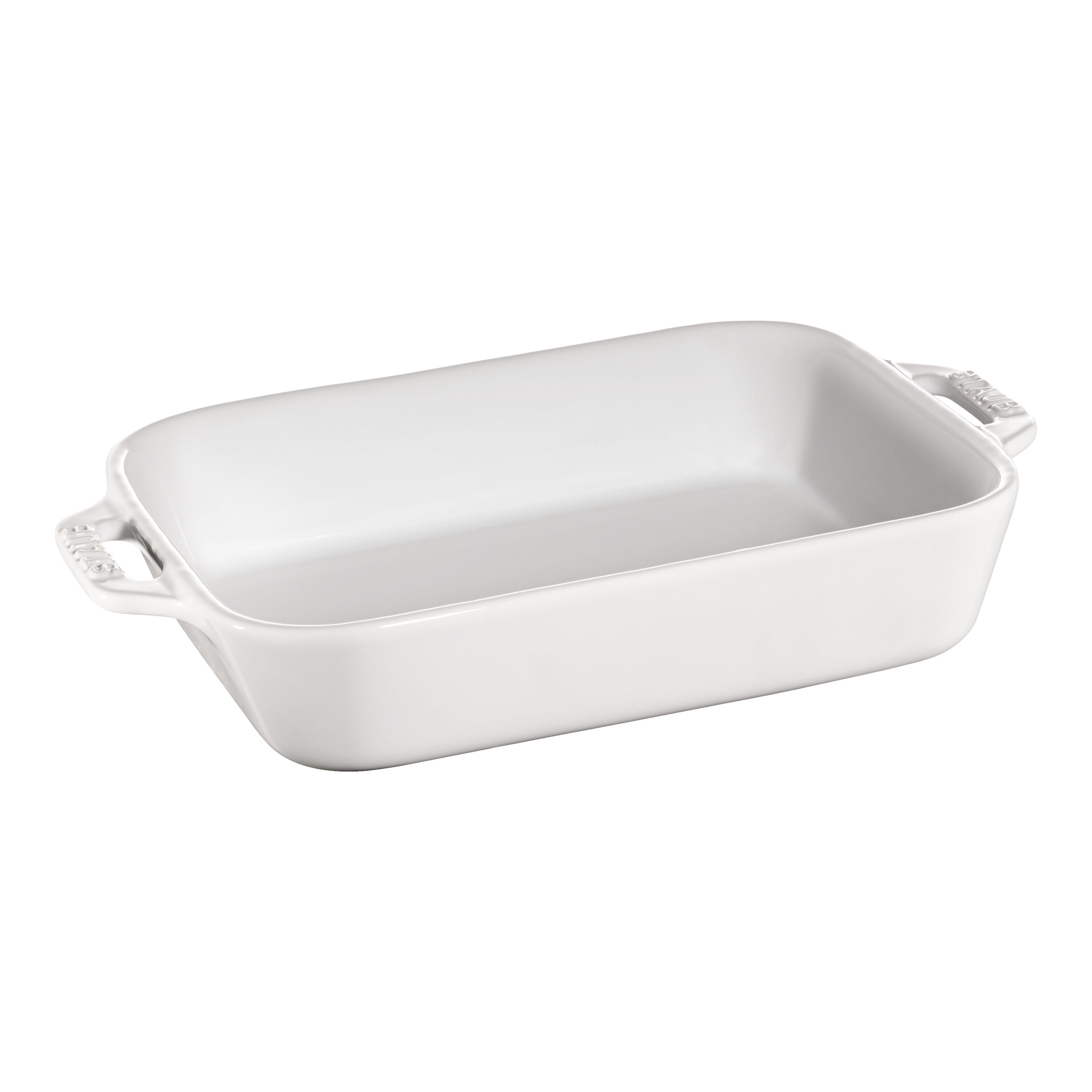 20 x 16 cm rectangular ceramic Oven dish white