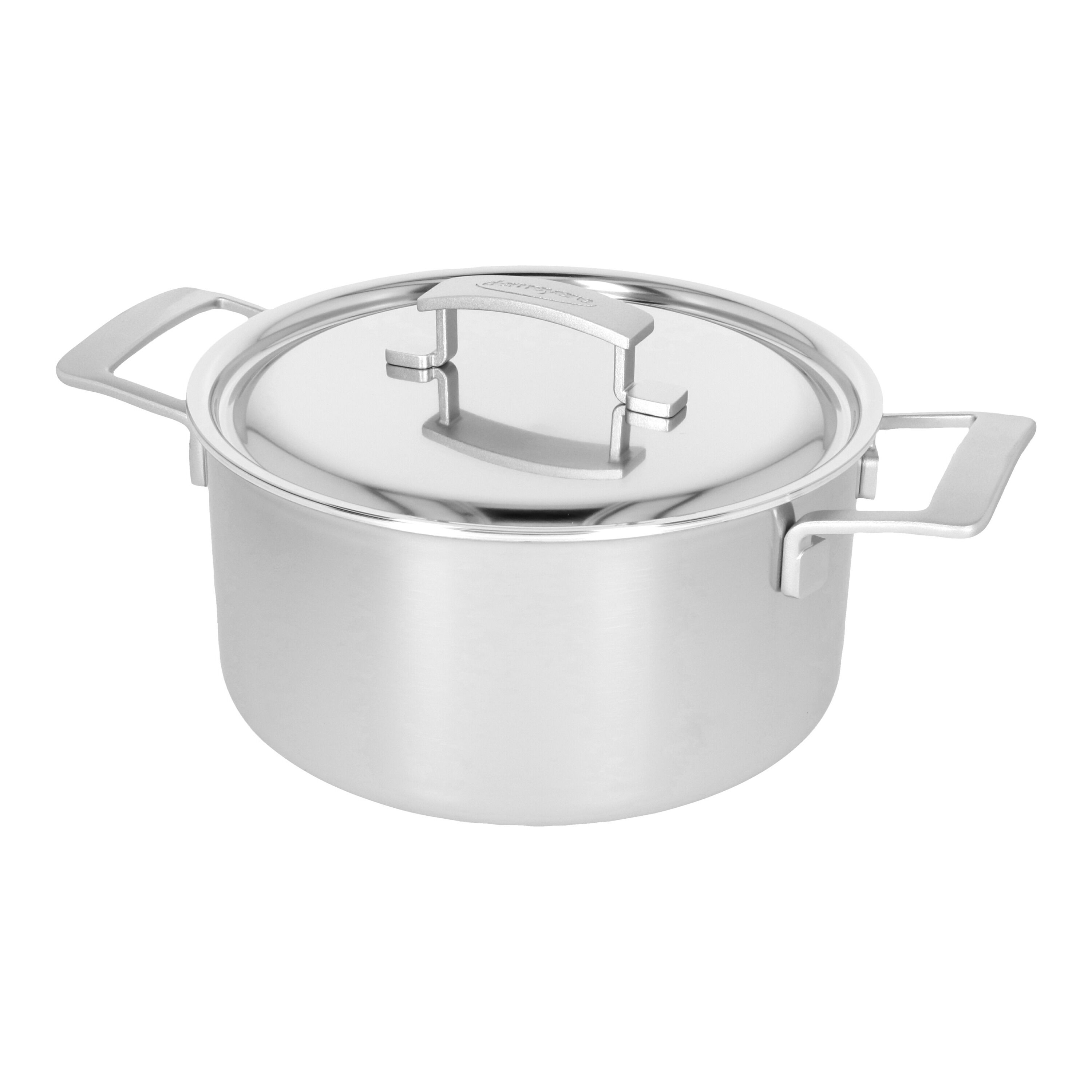 24 cm 18/10 Stainless Steel Stew pot with lid silver