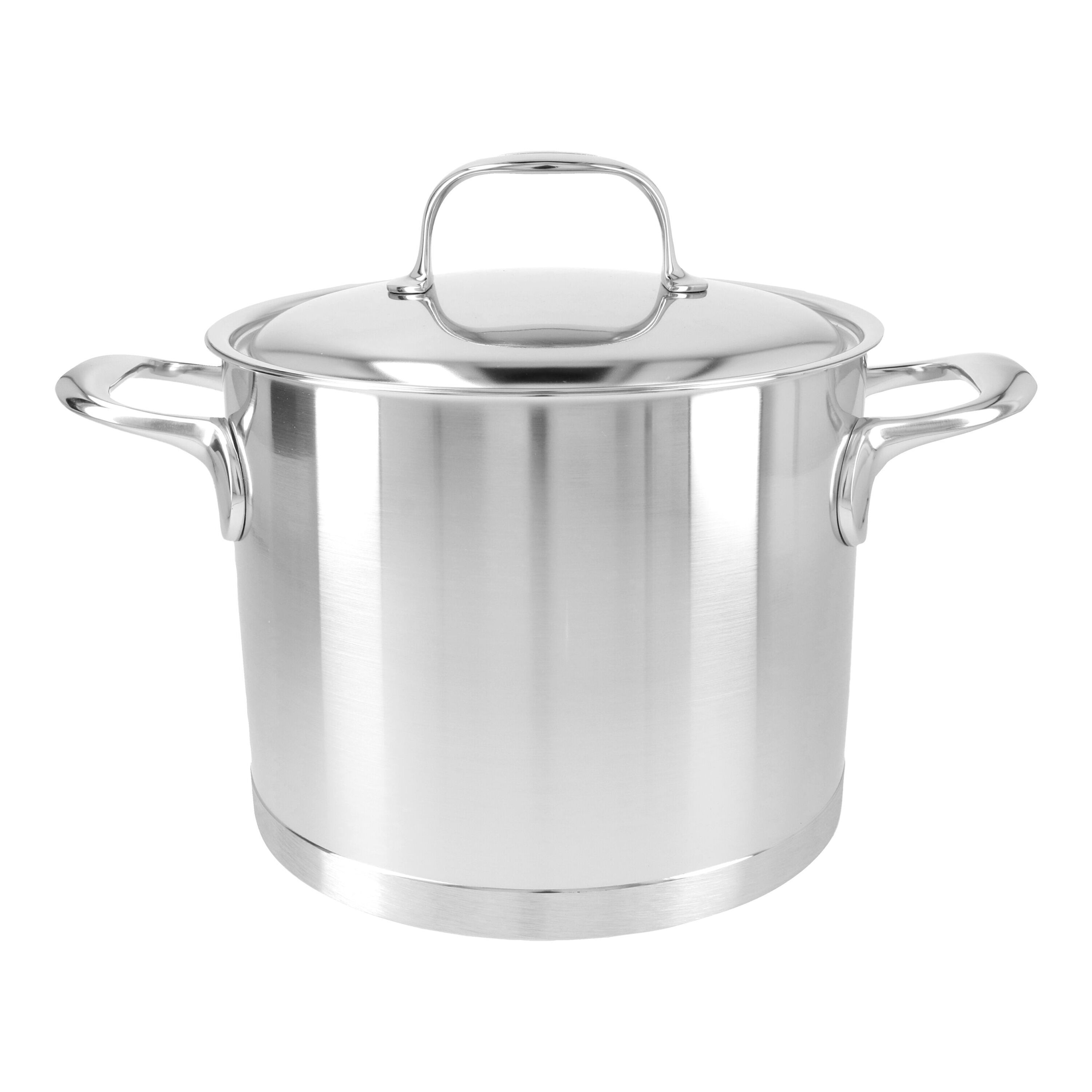 20 cm 18/10 Stainless Steel Stock pot with lid silver