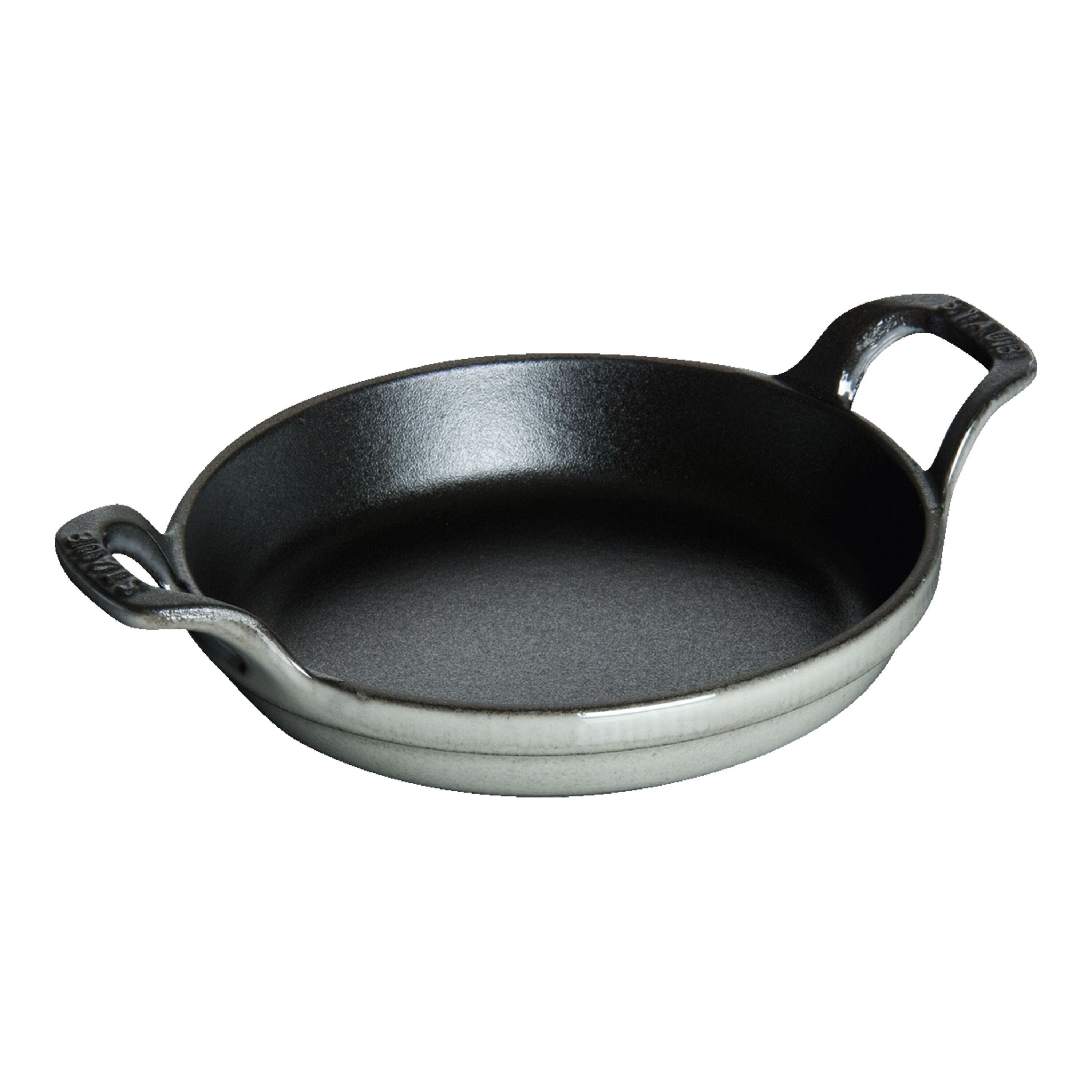 12 cm round Cast iron Oven dish graphite-grey