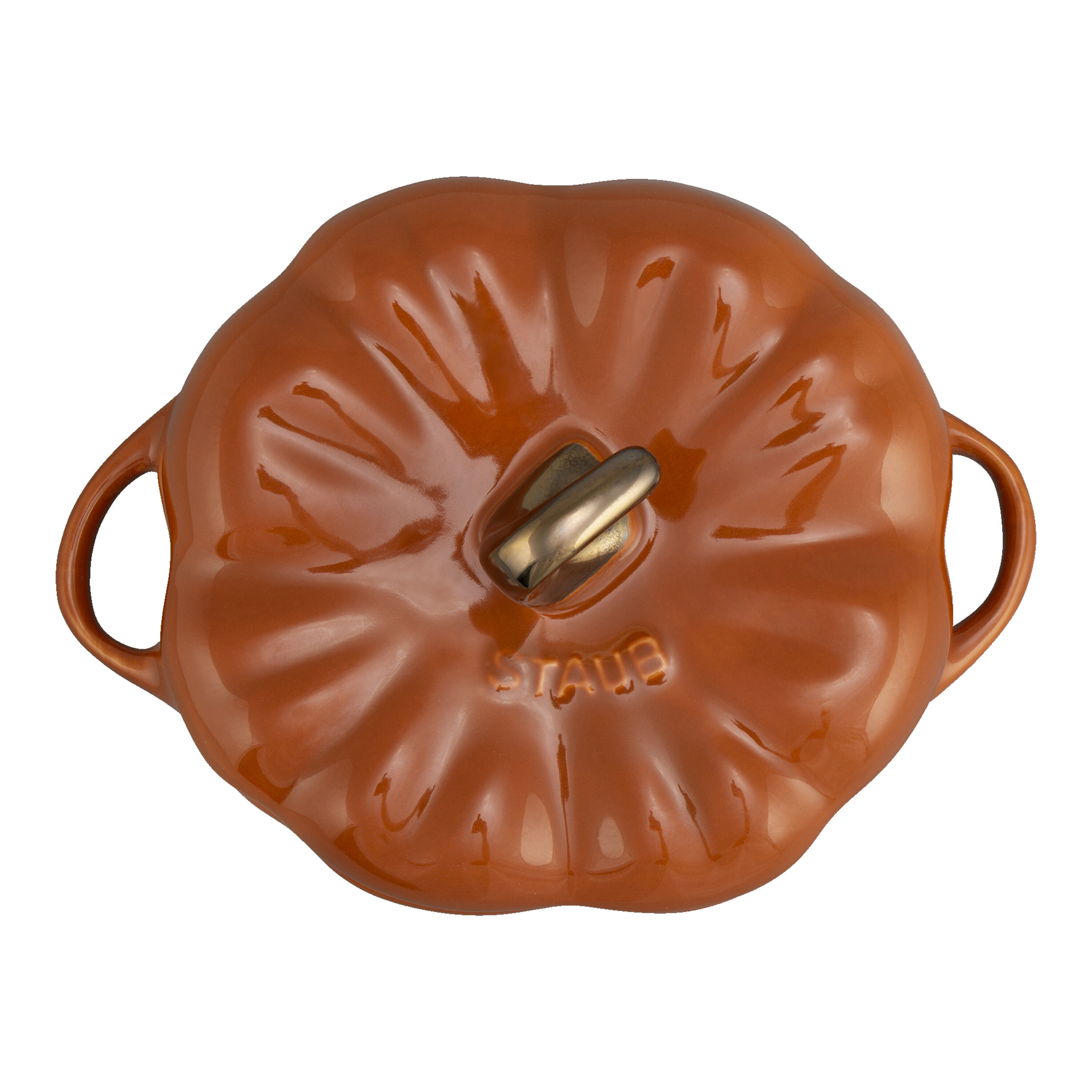 12 cm pumpkin ceramic Cocotte cinnamon