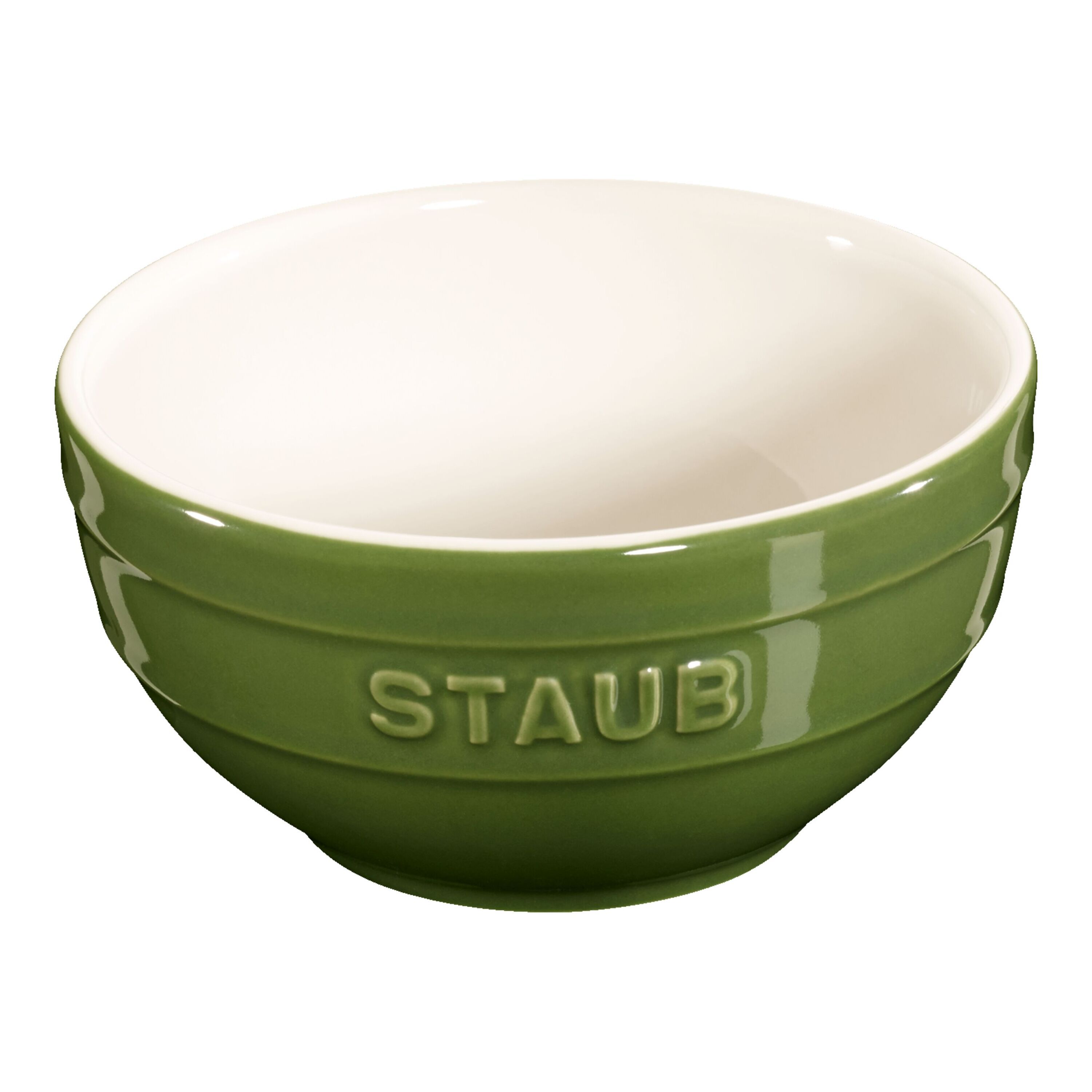 12 cm round ceramic Bowl basil-green