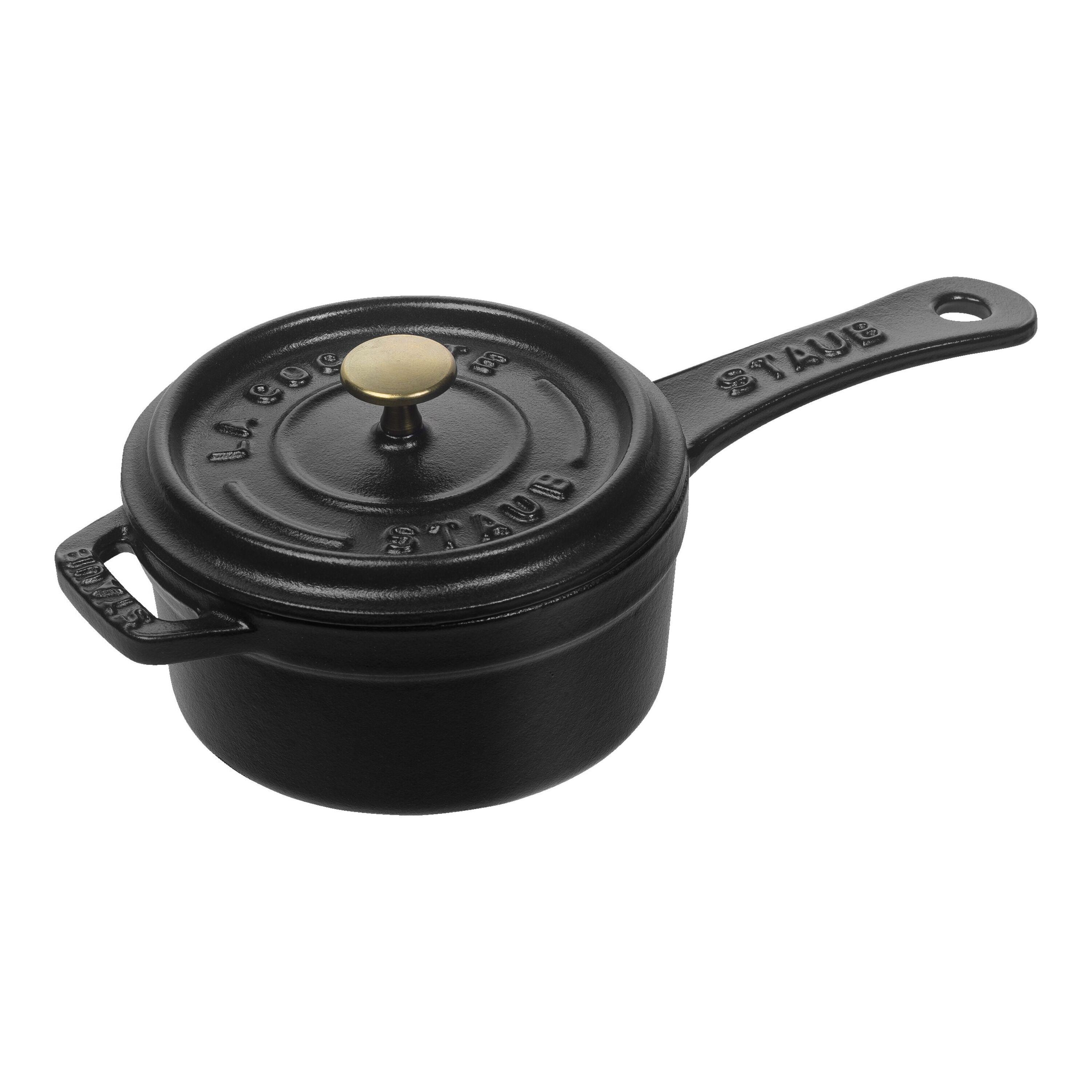 10 cm Cast iron Saucepan black