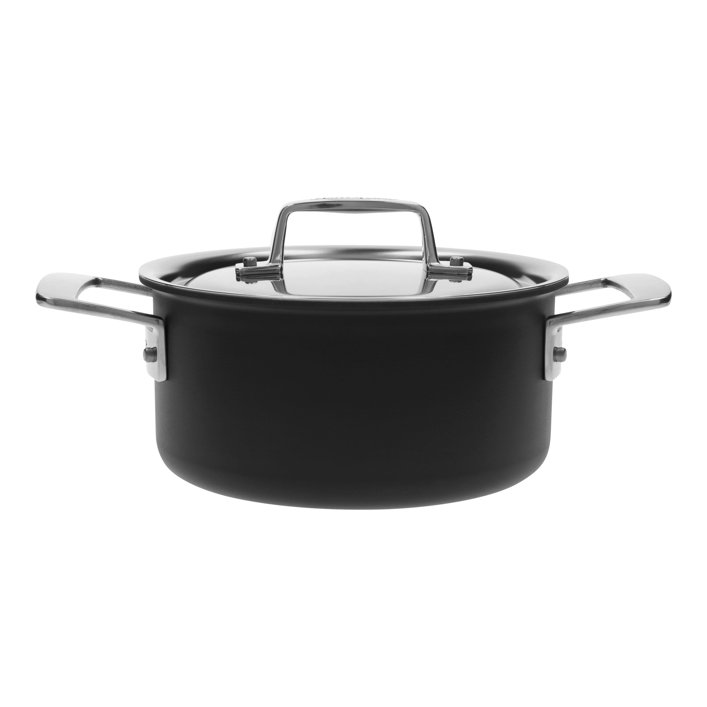 18 cm 18/10 Stainless Steel Stew pot silver-black