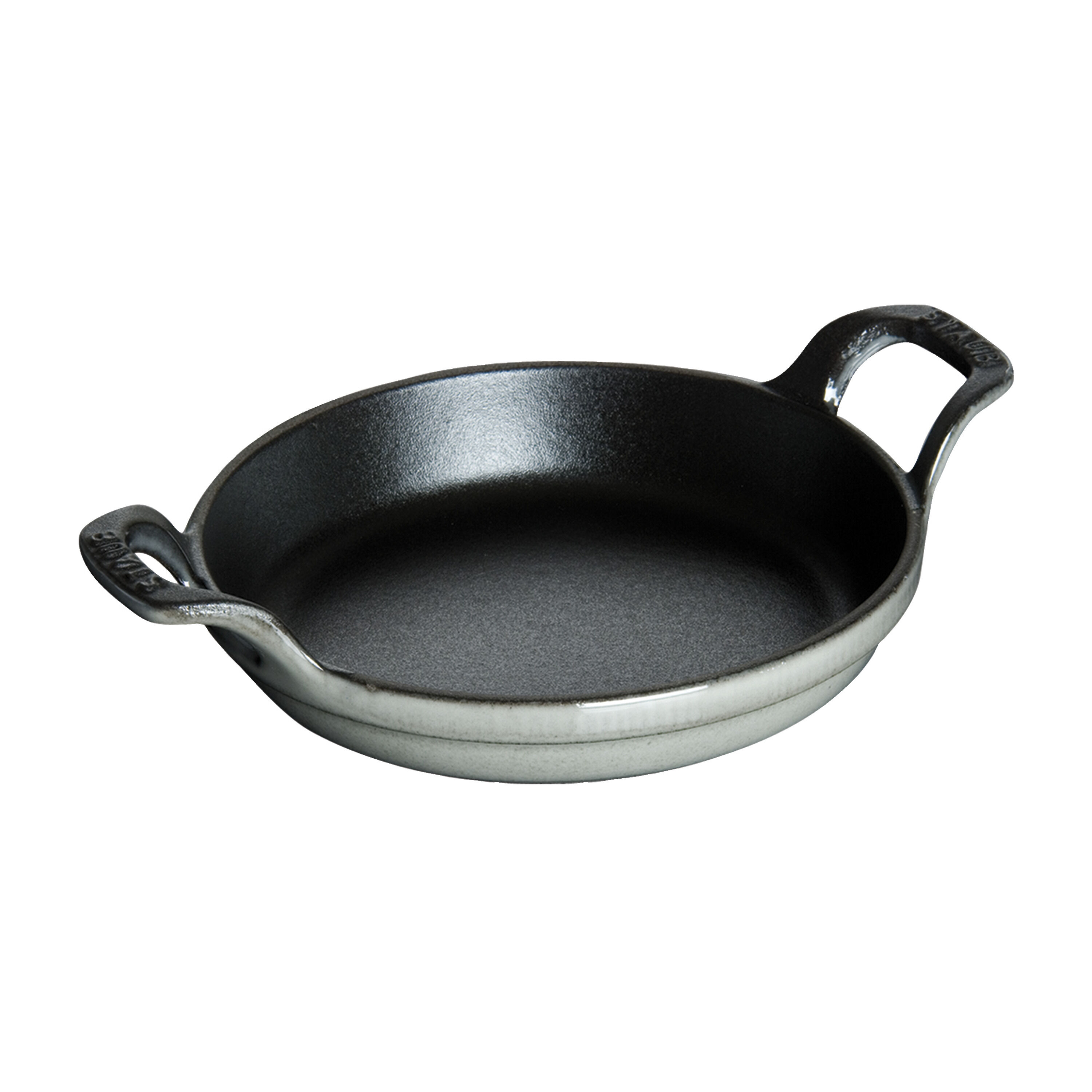 12 cm round Cast iron Oven dish graphite-grey
