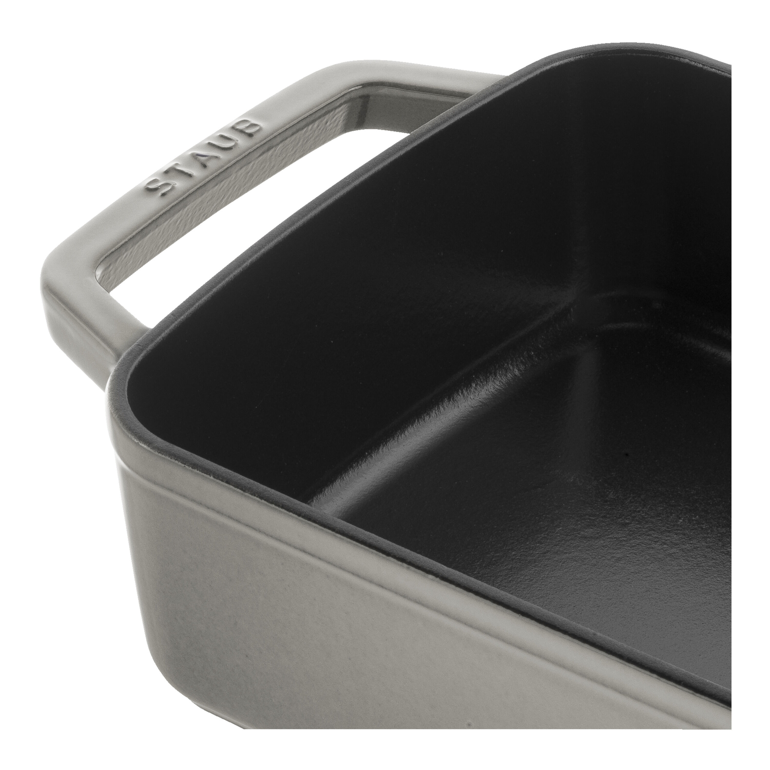 30 x 20 cm rectangular Cast iron Oven dish graphite-grey