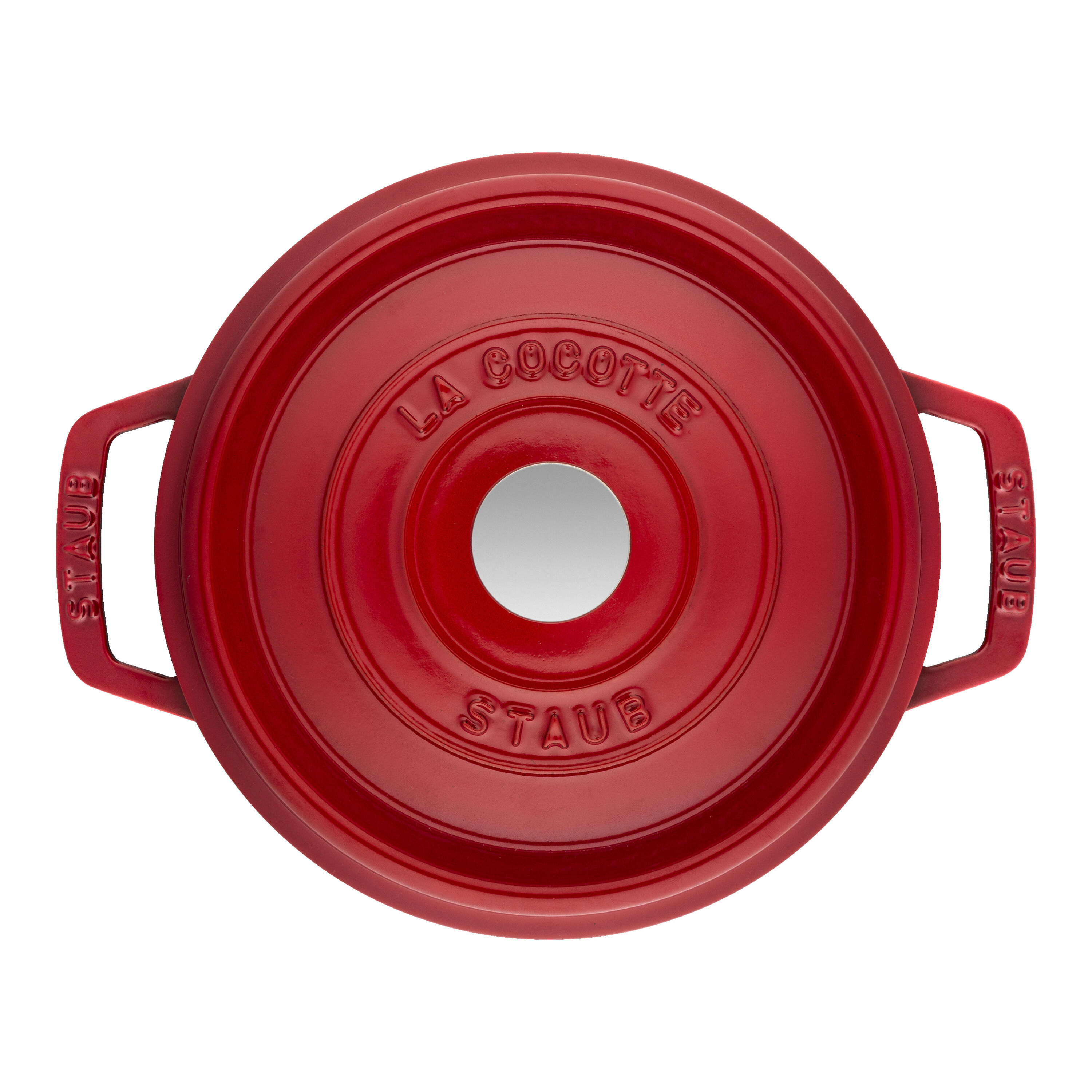 20 cm round Cast iron Cocotte cherry