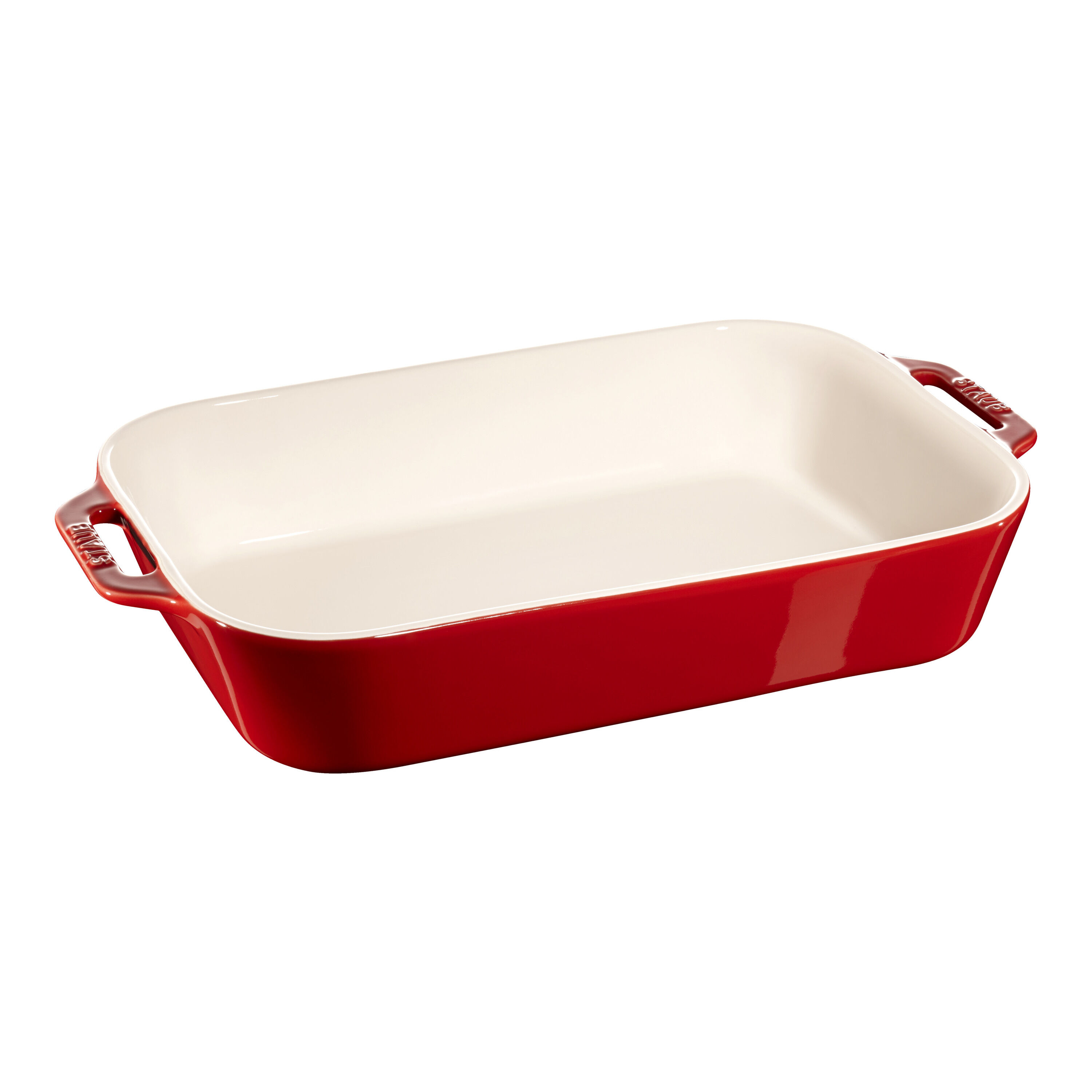 34 x 24 cm rectangular ceramic Oven dish cherry