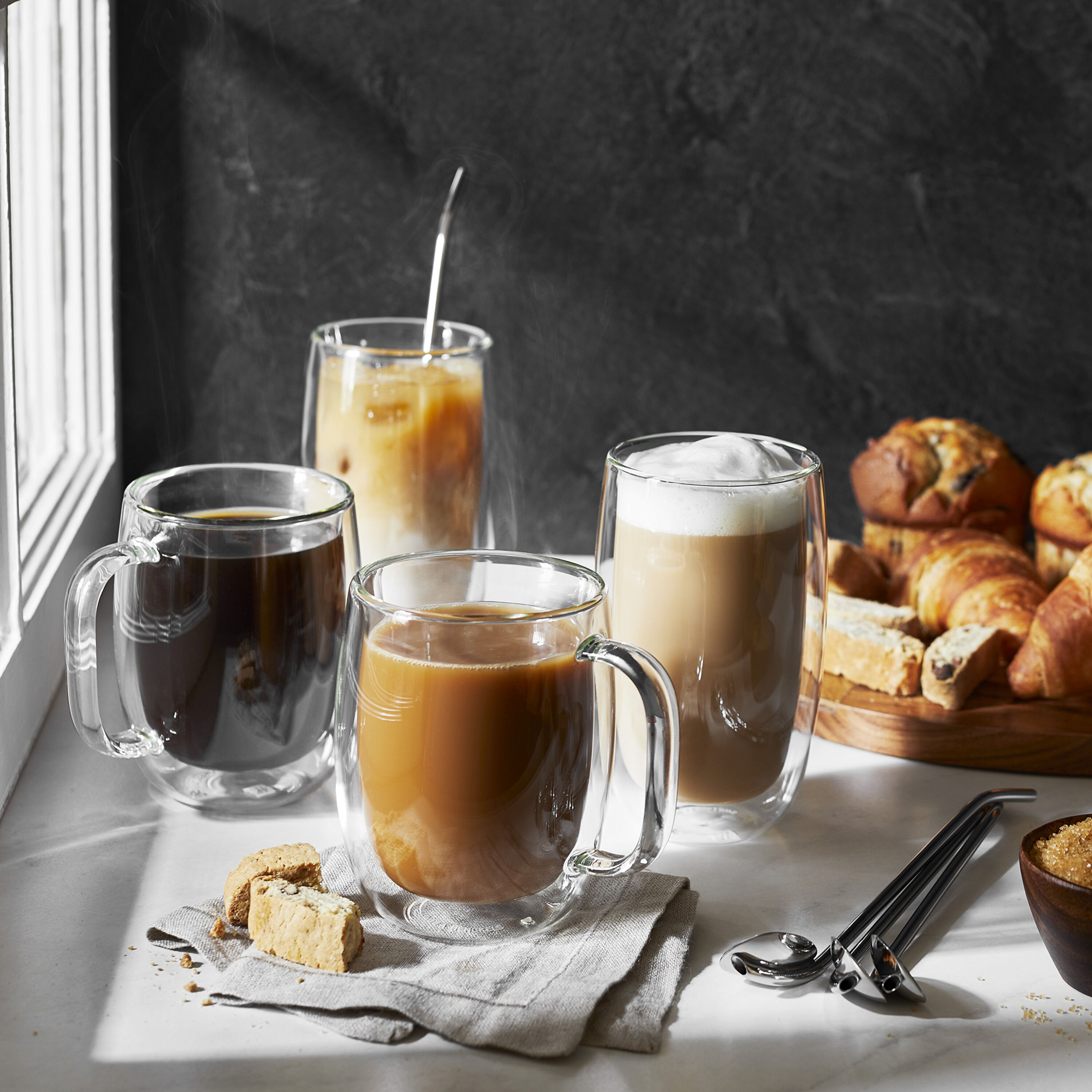 450 ml / 2-pcs Latte glass set