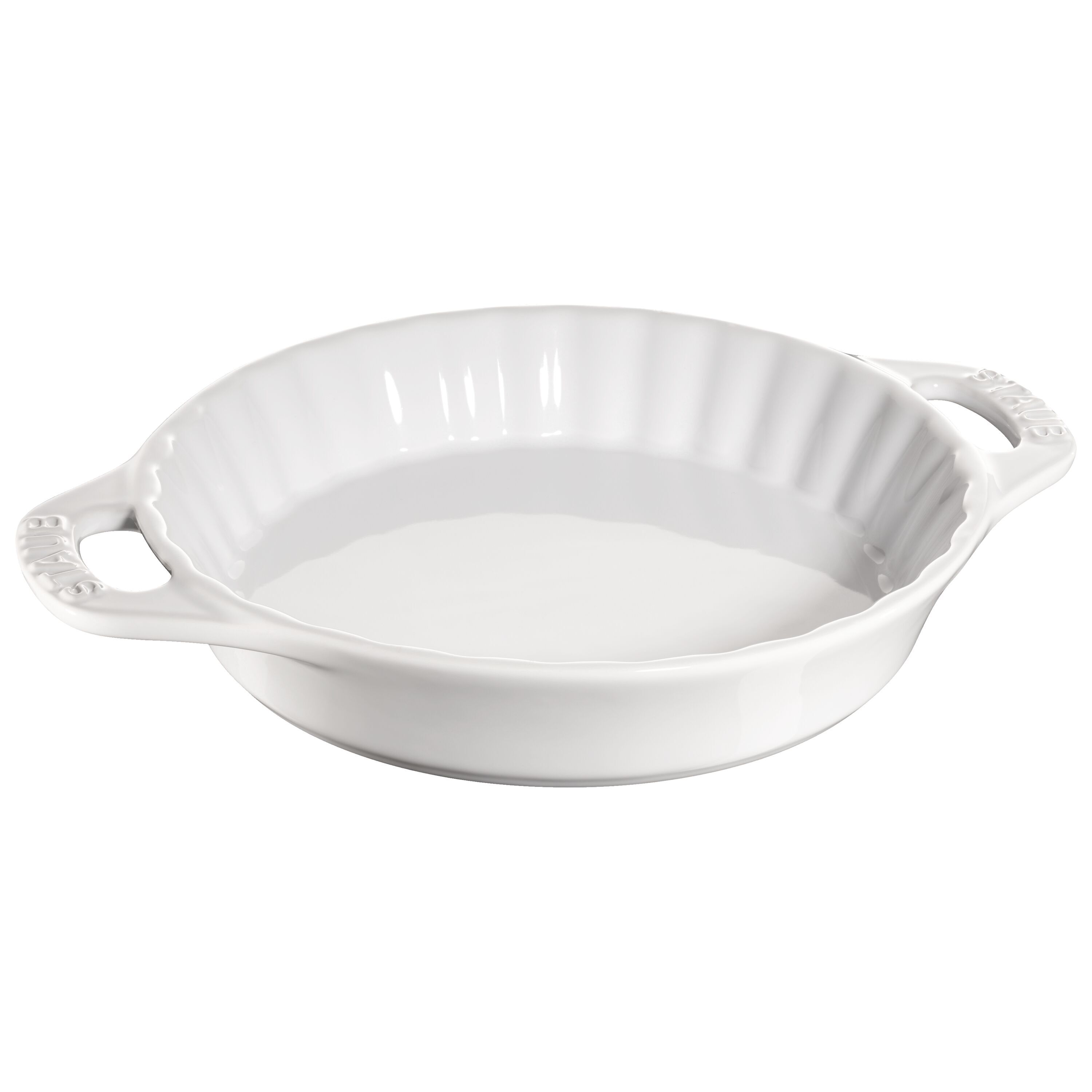 24 cm ceramic Pie dish white