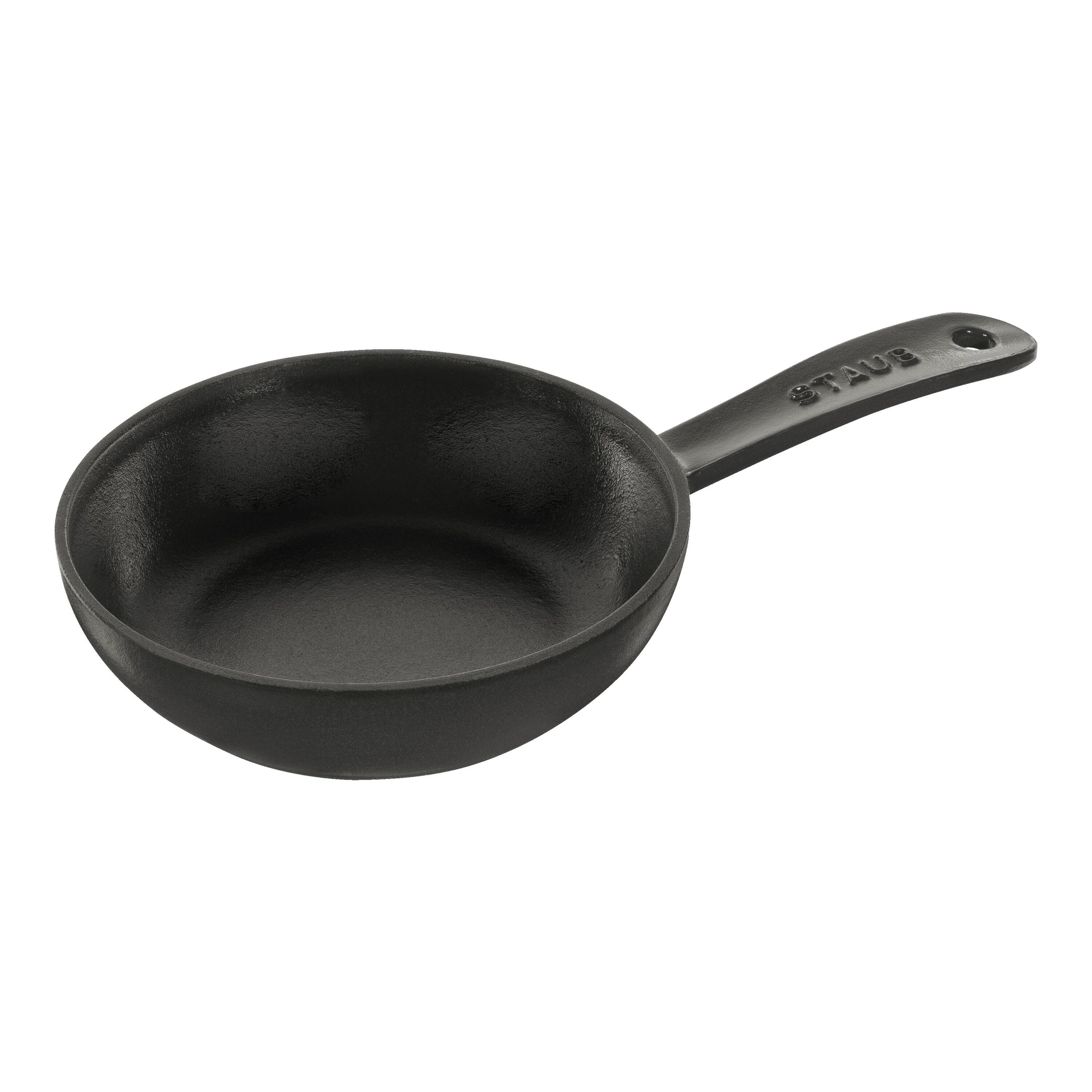 16 cm Cast iron Frying pan black