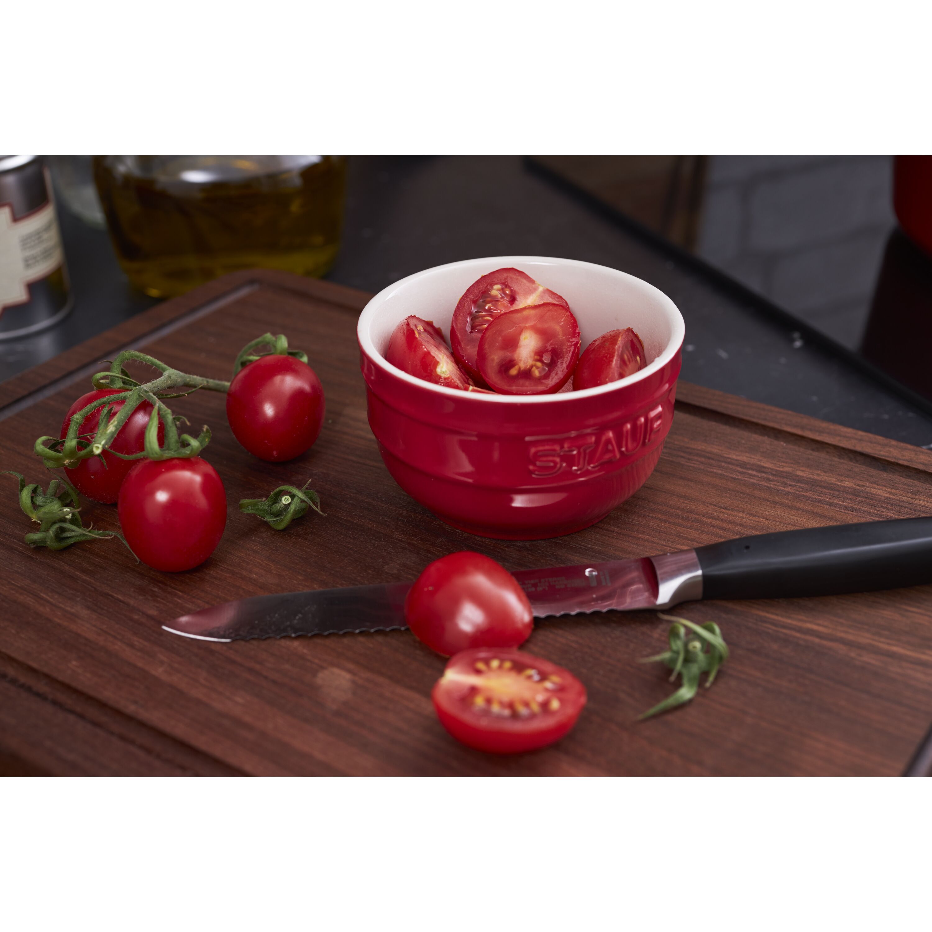 9 cm / 2-pcs round ceramic Ramekin set cherry