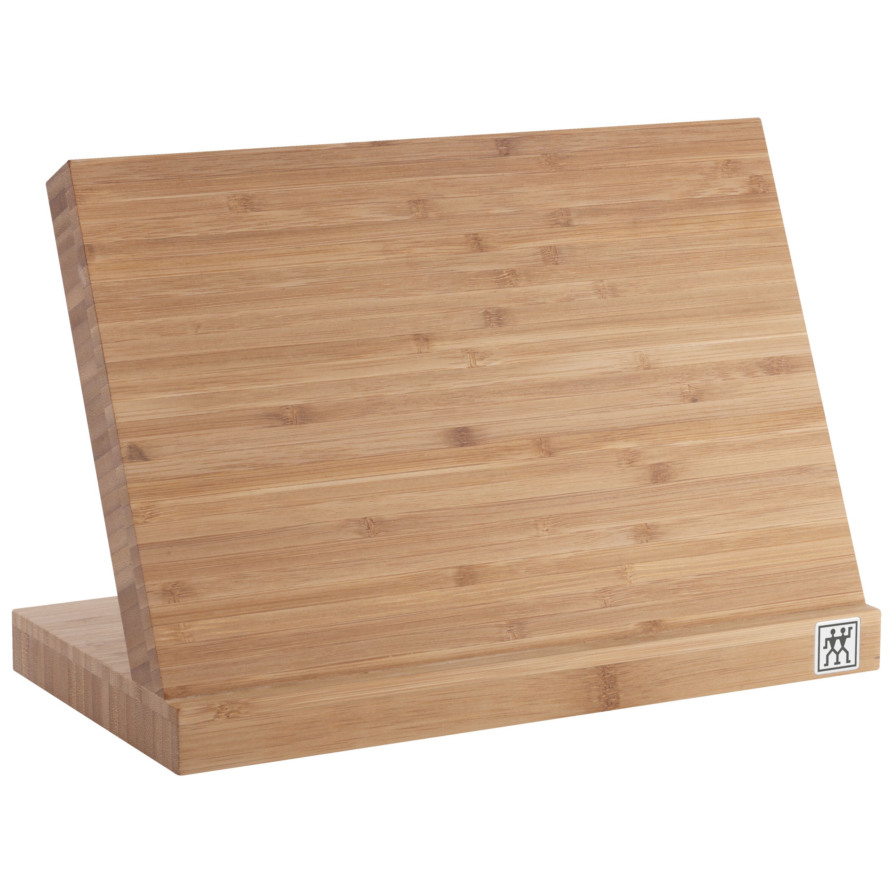 5 slot brown Knife block empty magnetic