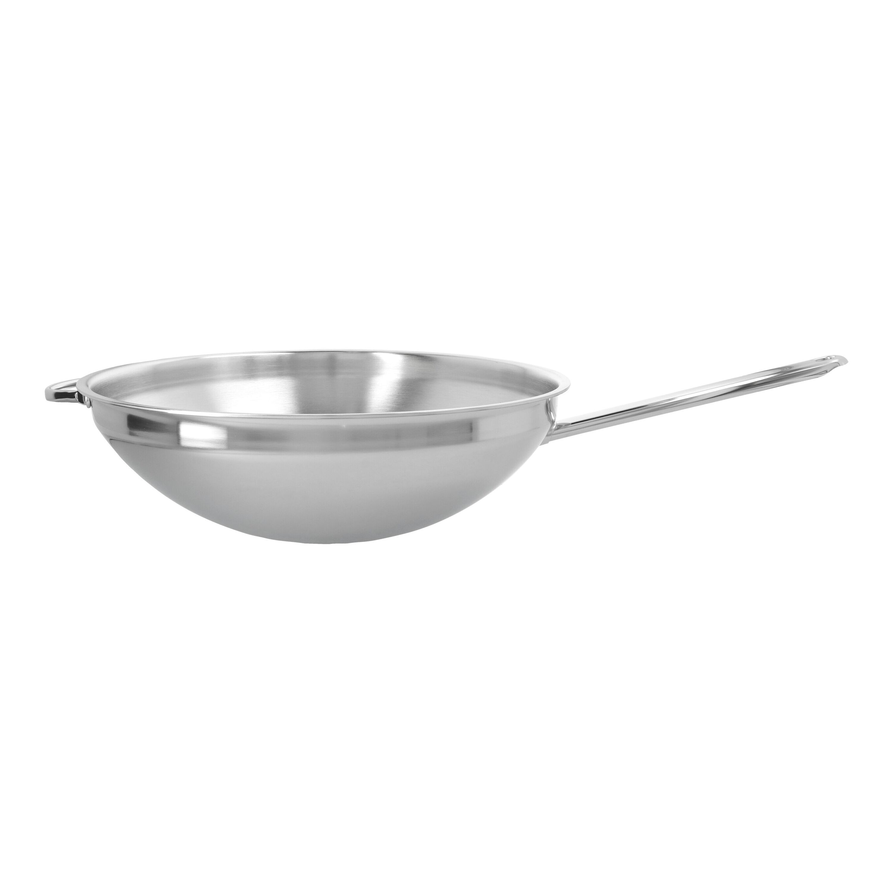 36 cm 18/10 Stainless Steel Wok flat bottom