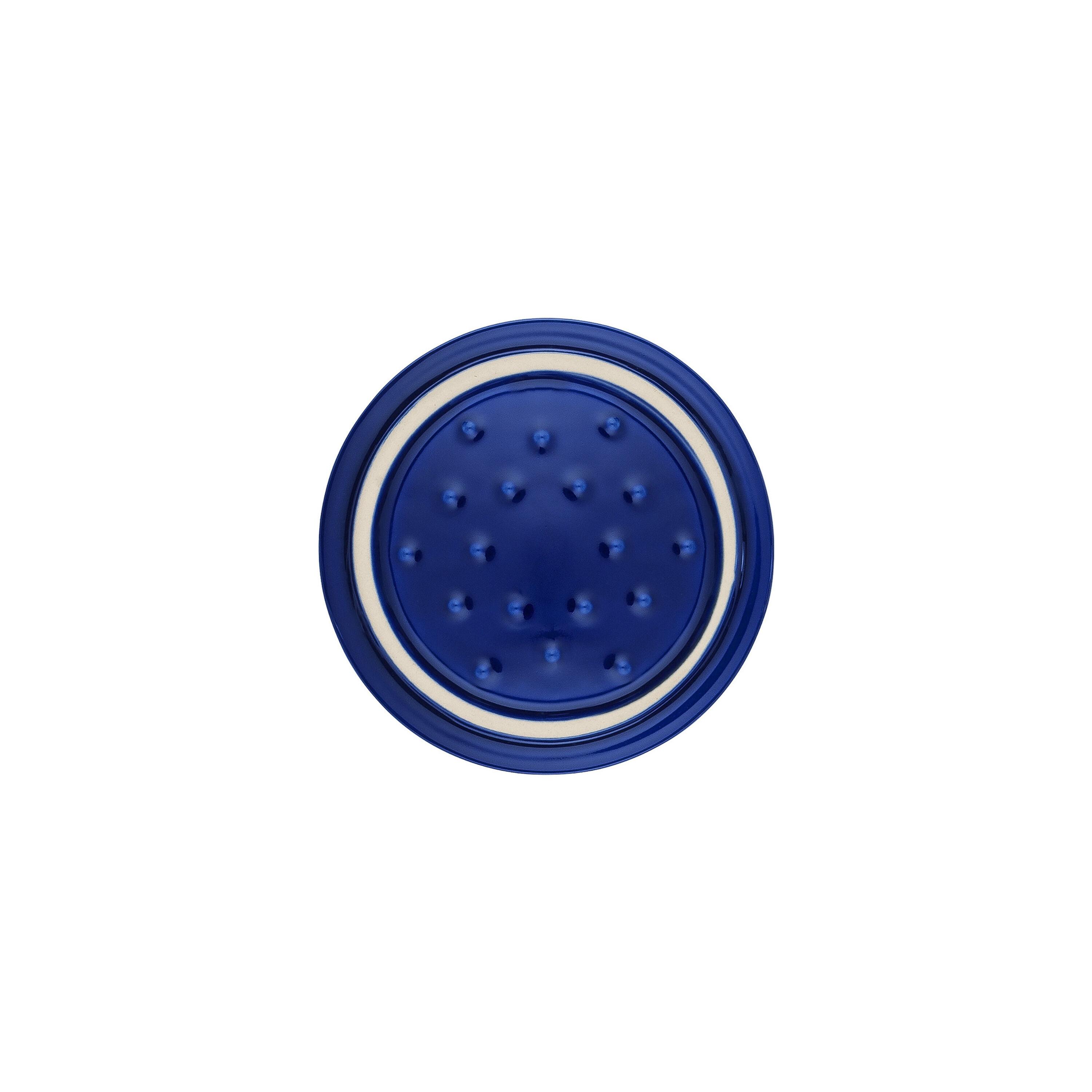 10 cm round ceramic Mini Cocotte dark-blue