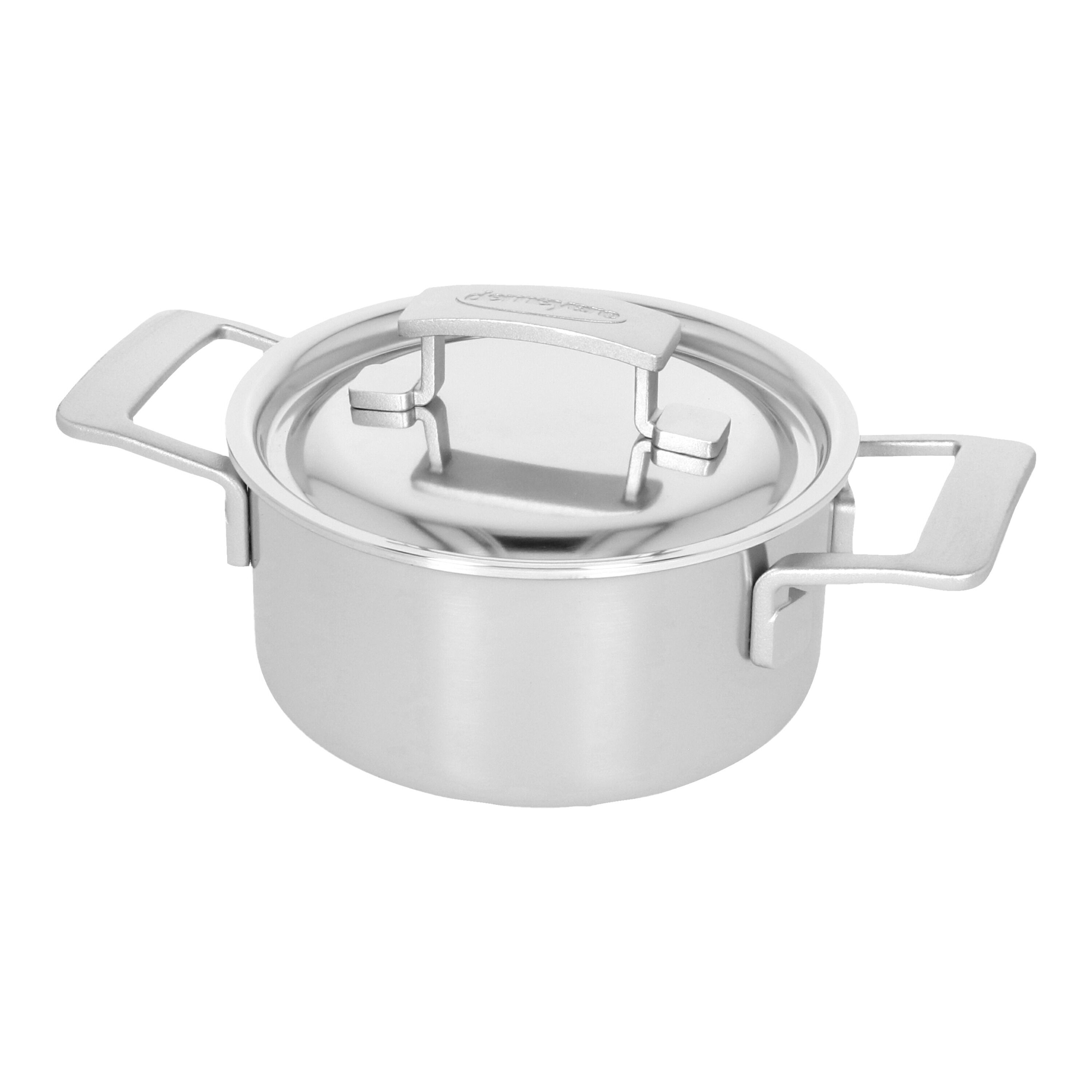 16 cm 18/10 Stainless Steel Stew pot with lid silver