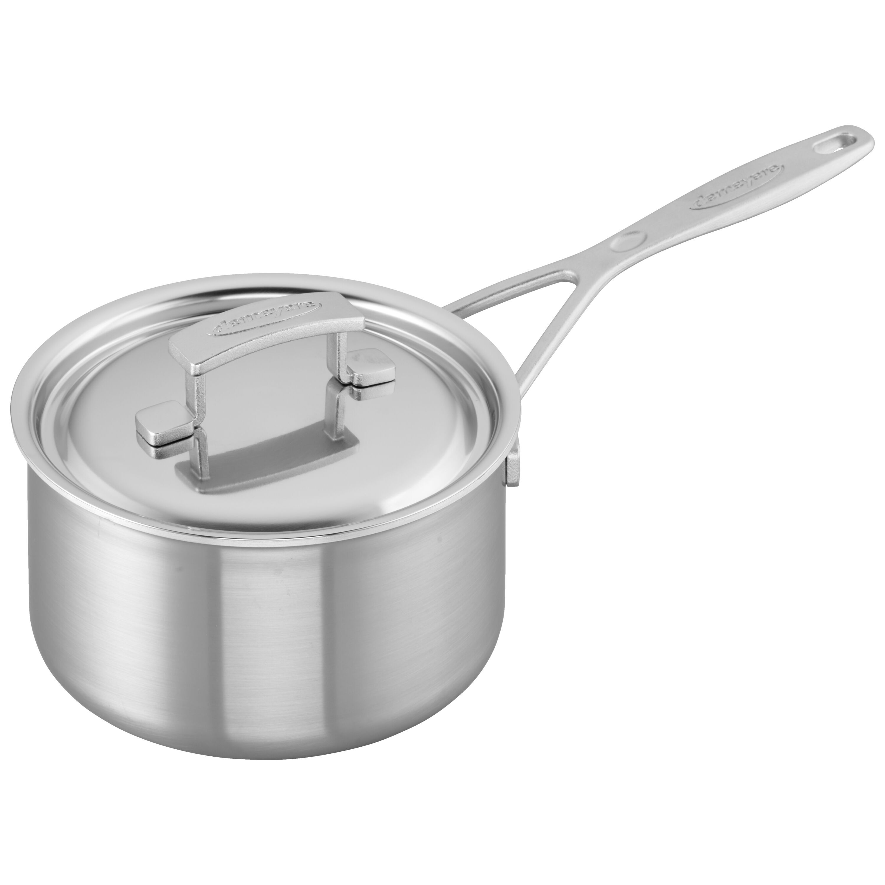 18 cm 18/10 Stainless Steel Saucepan with lid silver