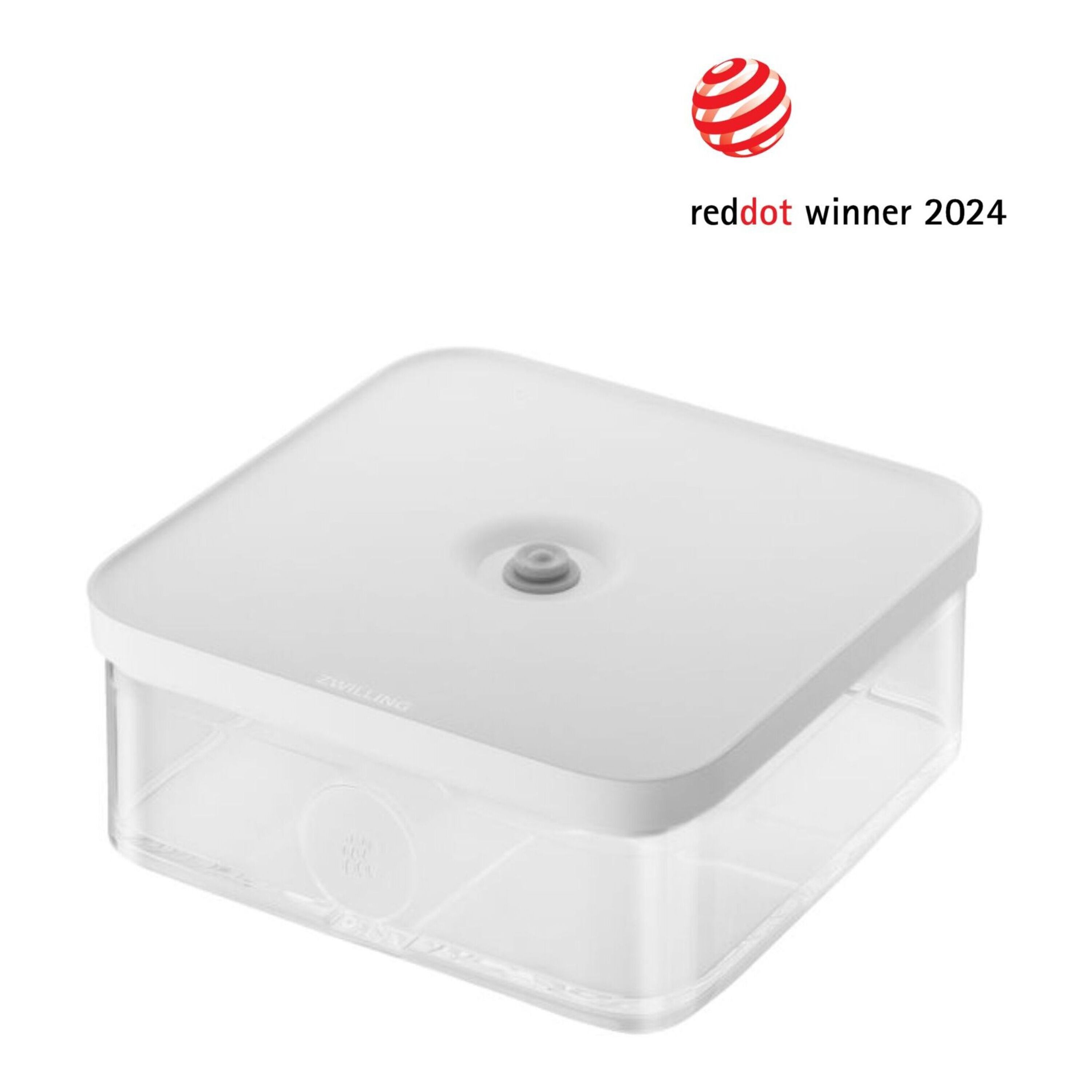 CUBE Box L / 21 cm, transparent-white